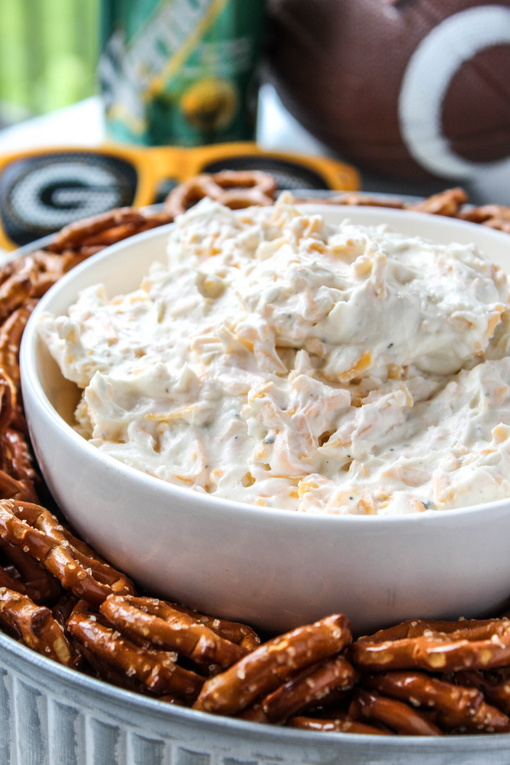 Smooth and cheesy appetizer dip without beer perfect for game day gatherings
