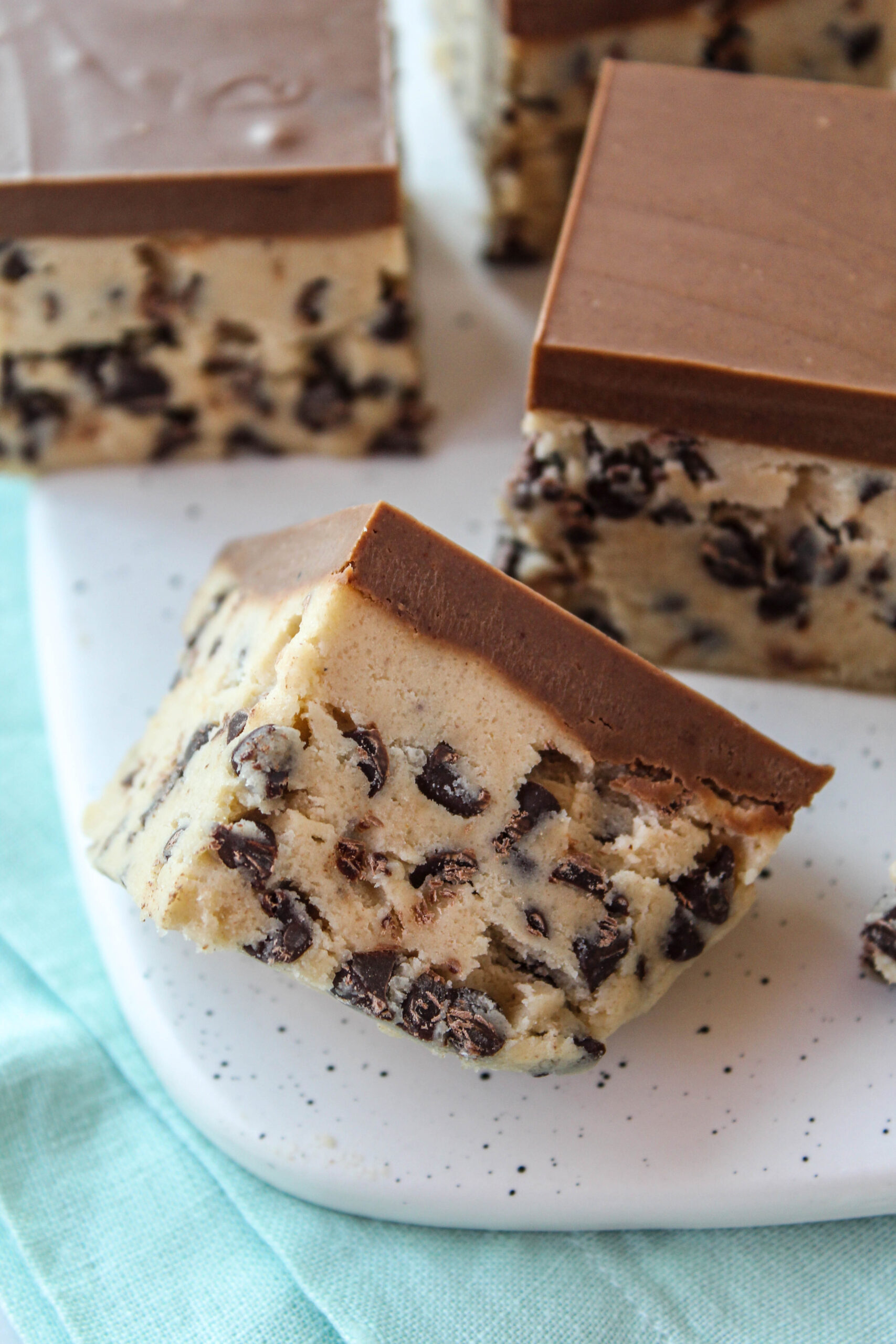 The Best Peanut Butter Chocolate Chip Cookie Dough Bars