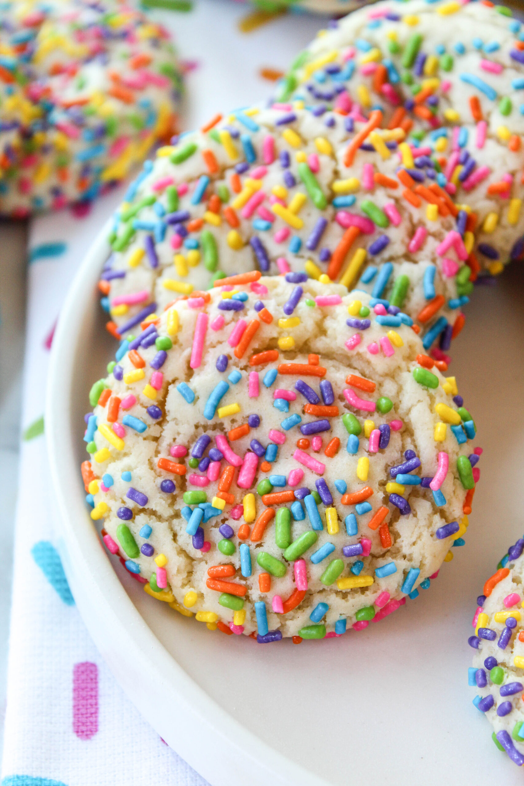 Birthday Sprinkle Cake Mix Cookies