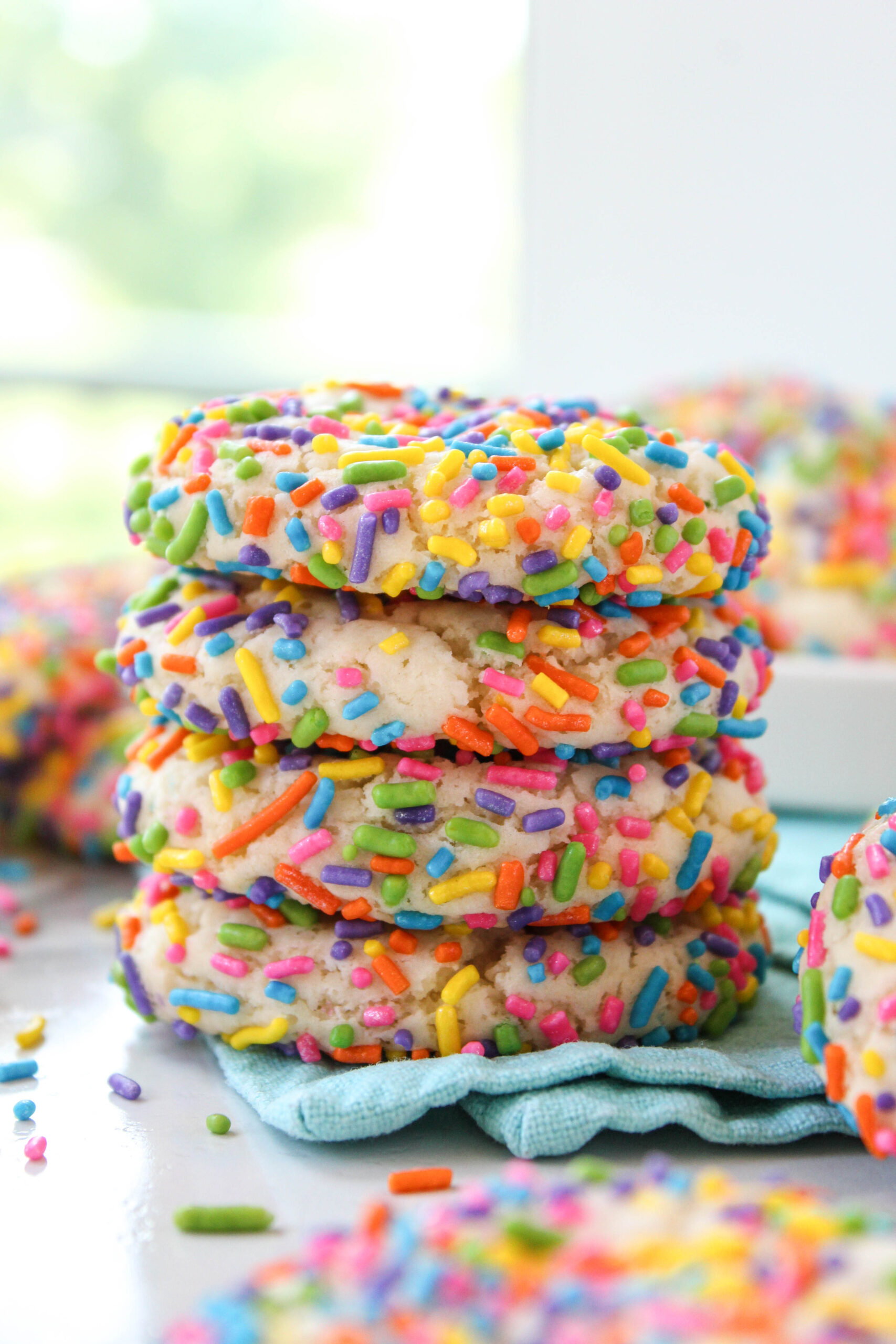 Birthday Sprinkle Cake Mix Cookies