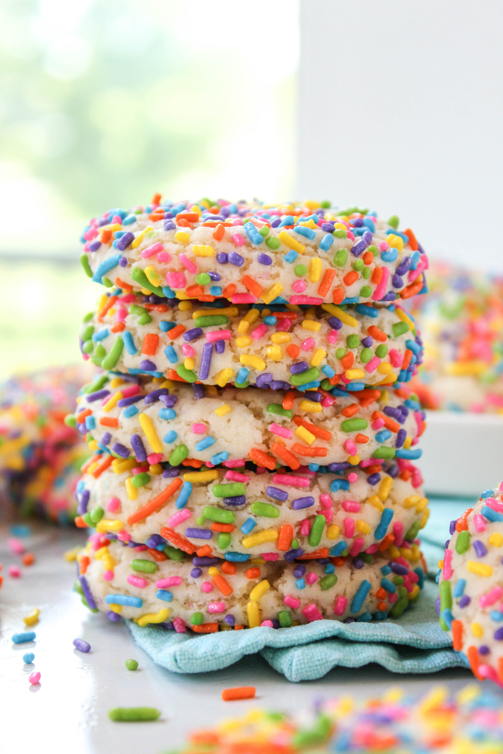 Birthday Sprinkle Cake Mix Cookies