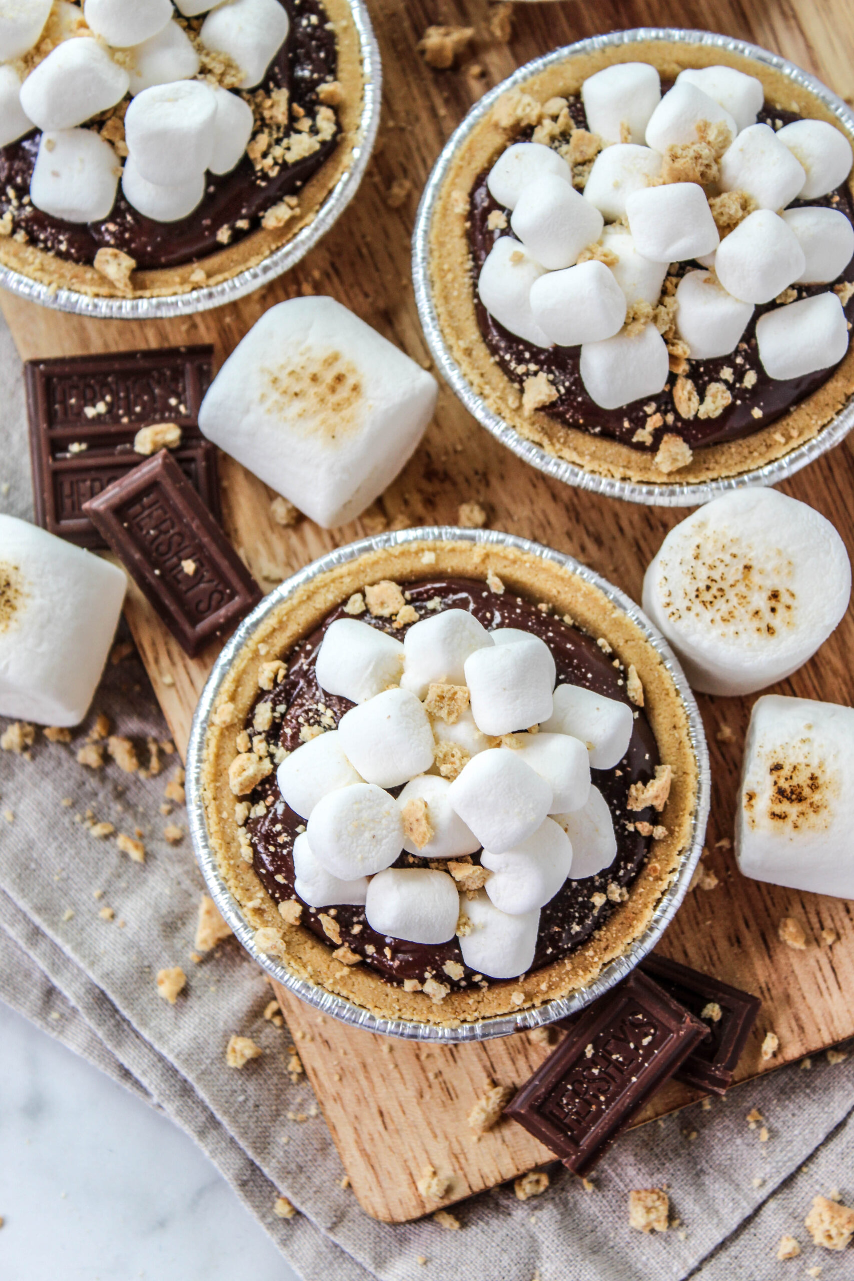 S'mores Mini-Pudding Pie Recipe