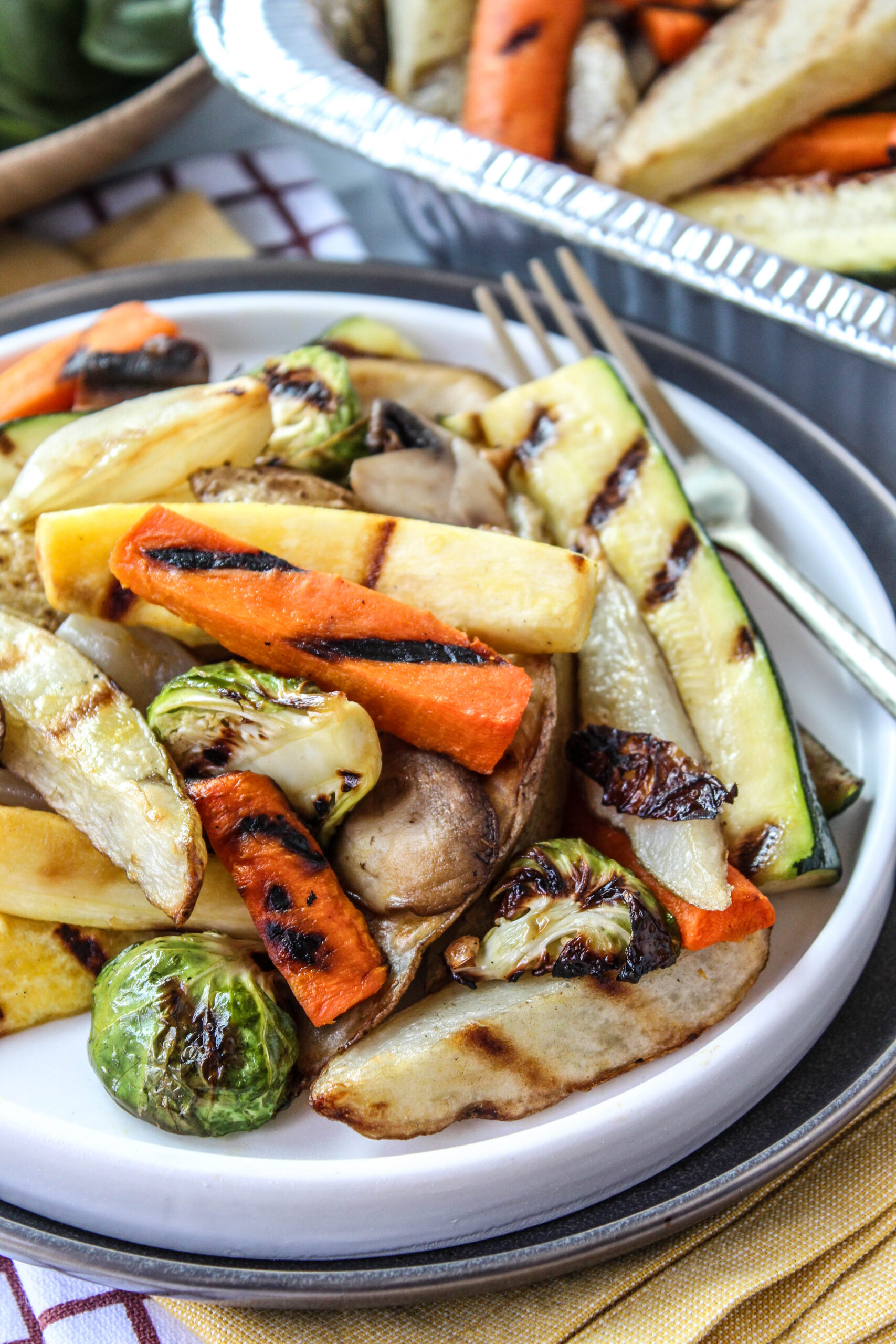 Healthy air fryer vegetables served warm with a crisp‑tender texture
