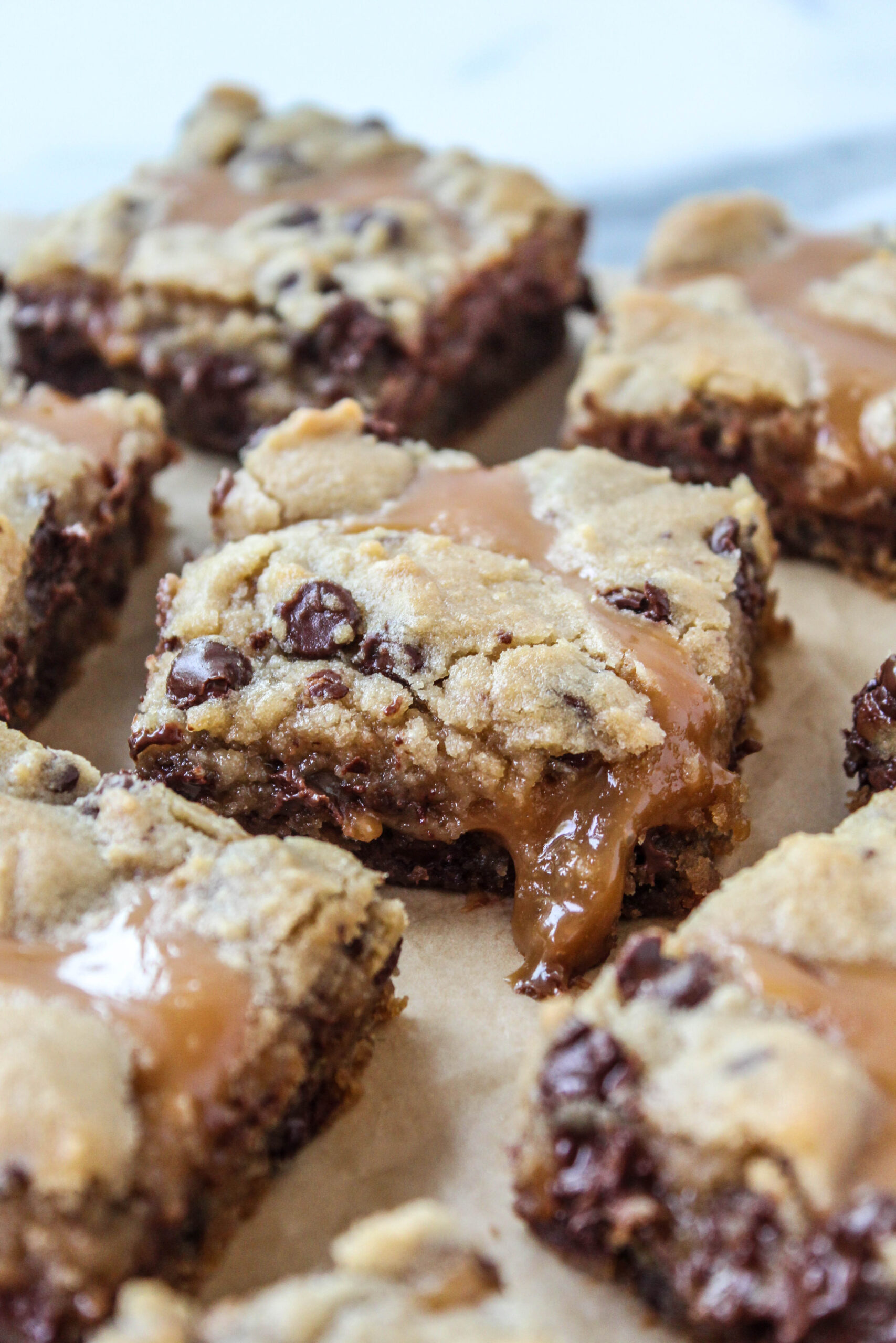 Easy Carmelitas with Cookie Dough