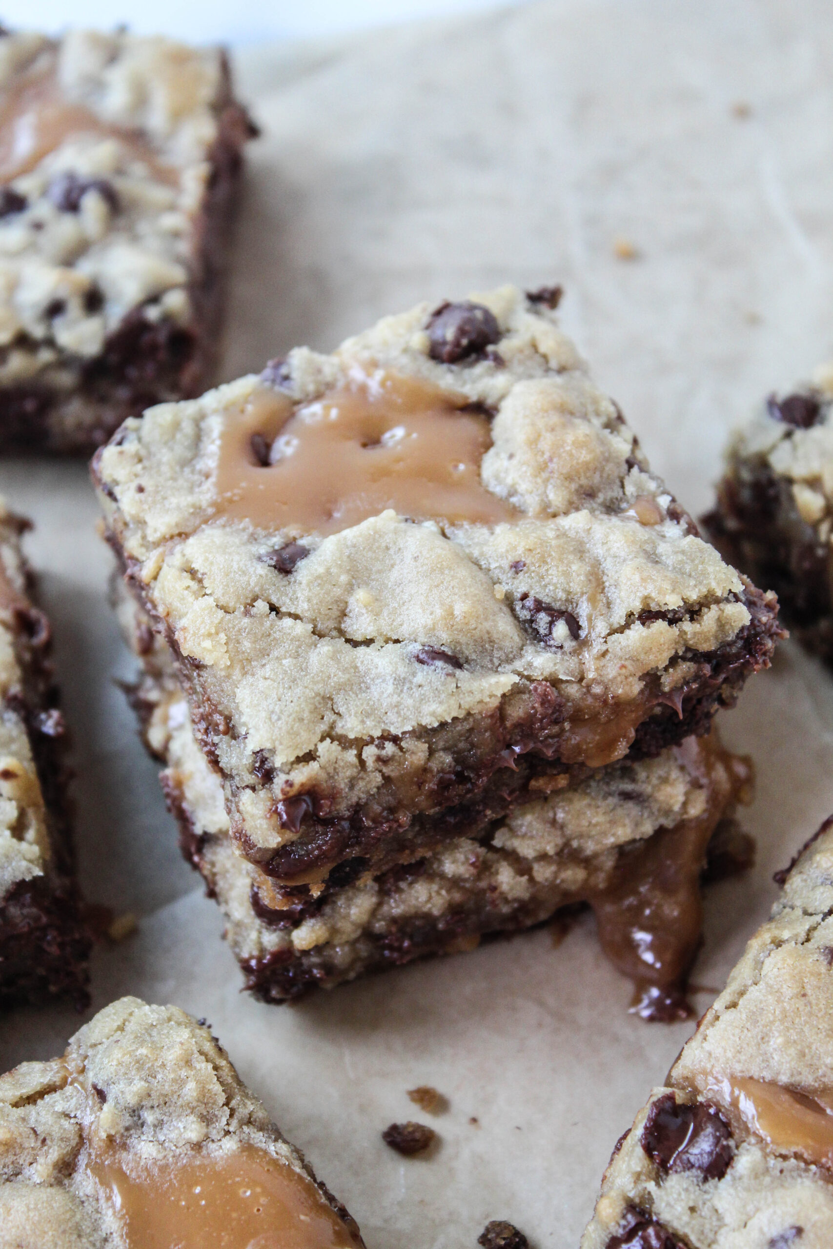 Easy Carmelitas with Cookie Dough