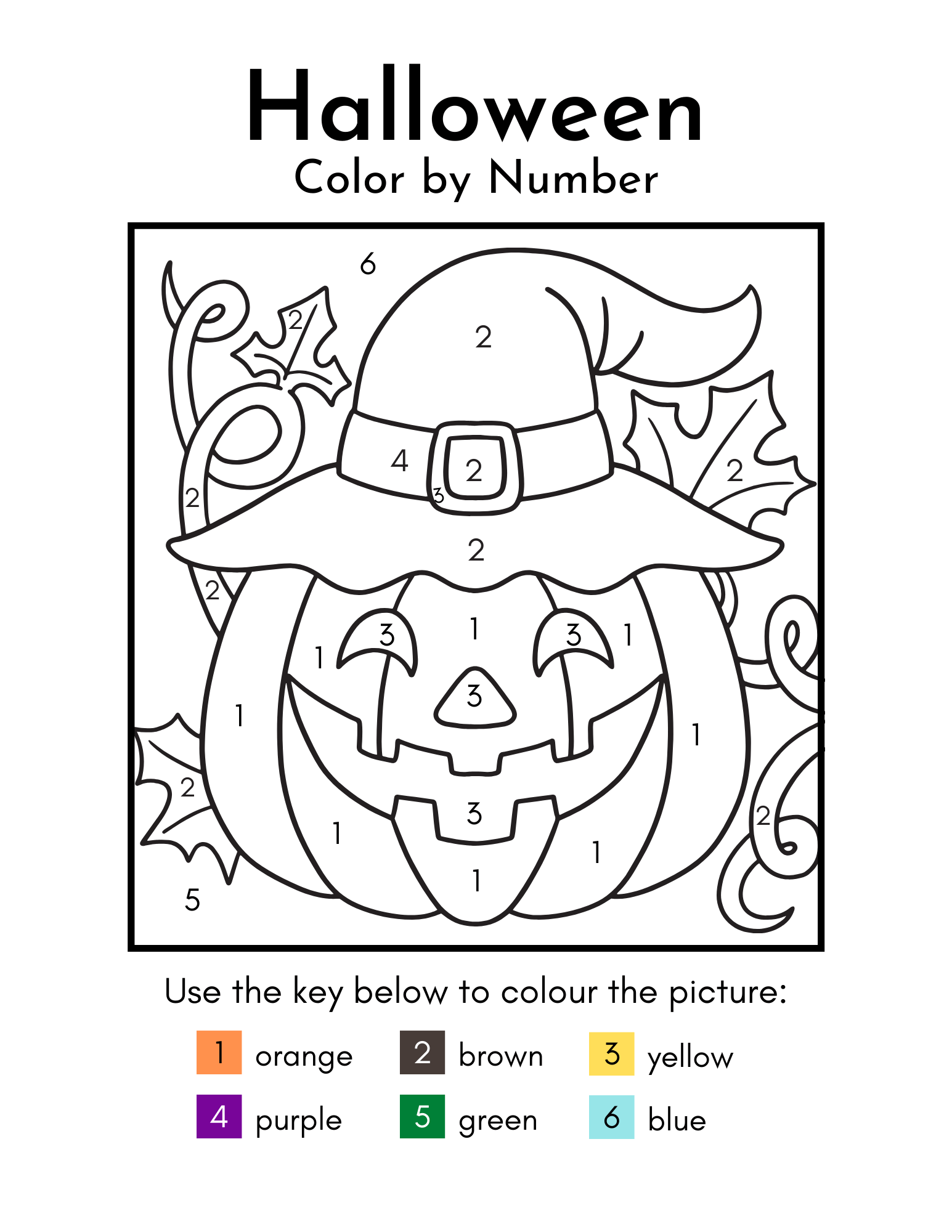 Free Printable Halloween Activity Sheets