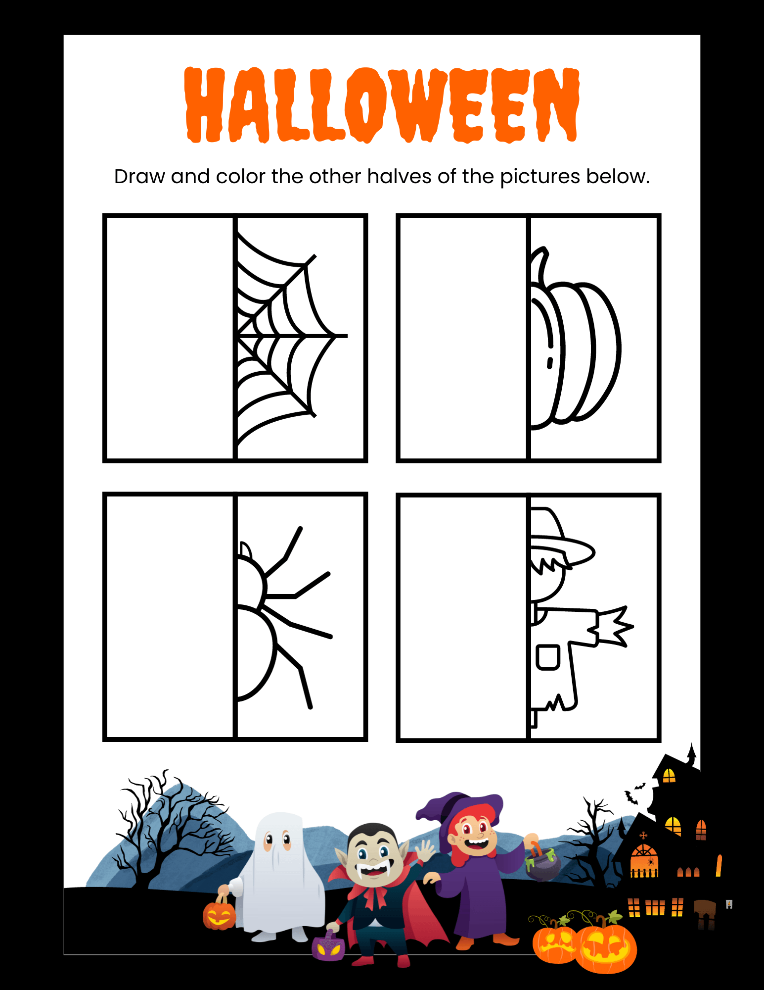 Free Printable Halloween Activity Sheets