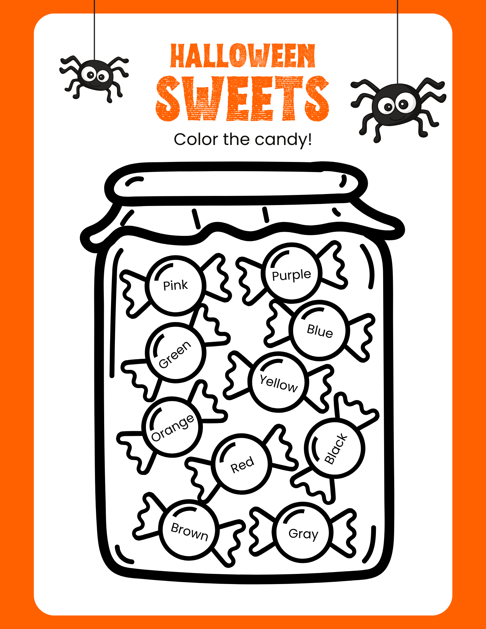 Free Printable Halloween Activity Sheets