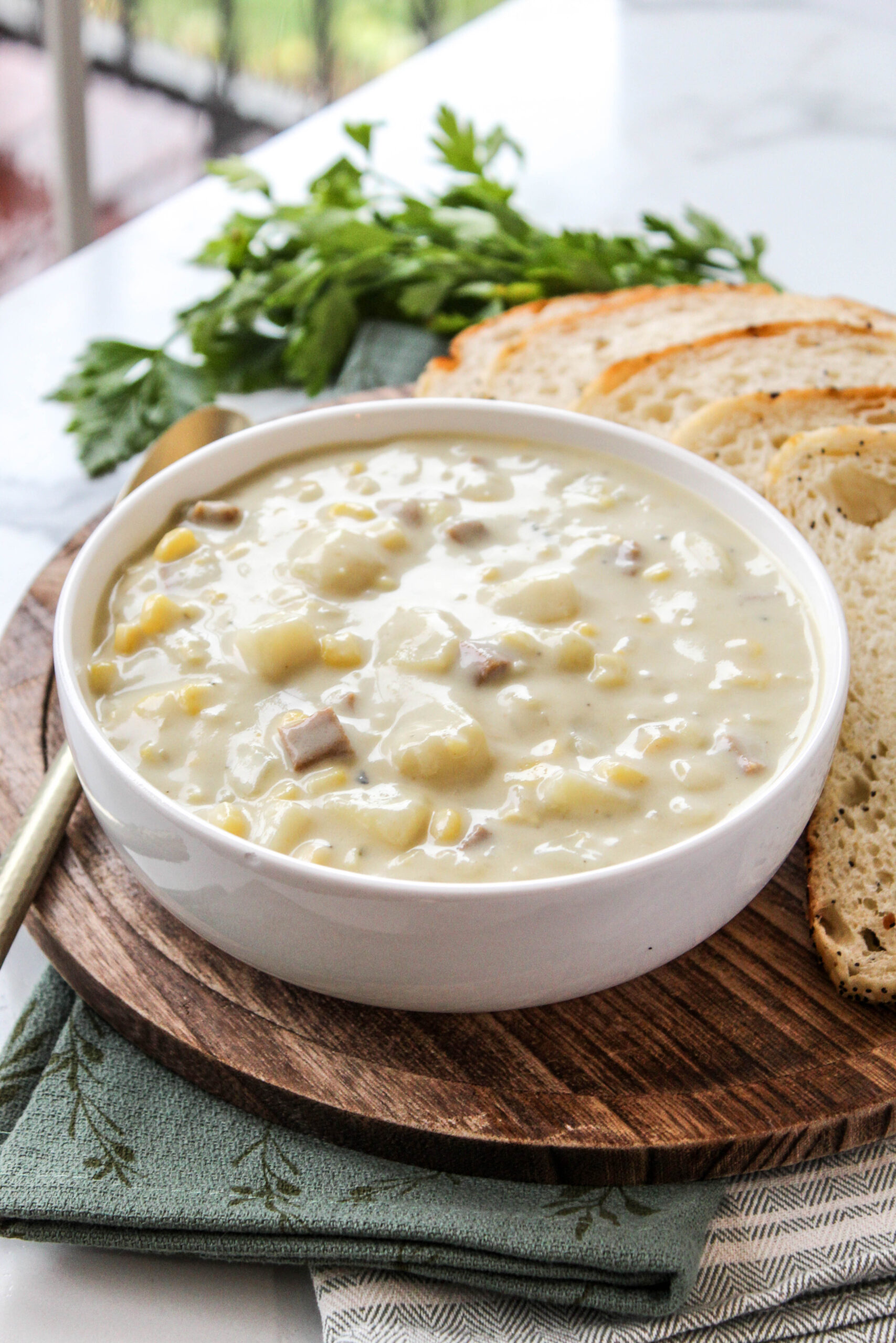 Vegetarian Potato Corn Chowder