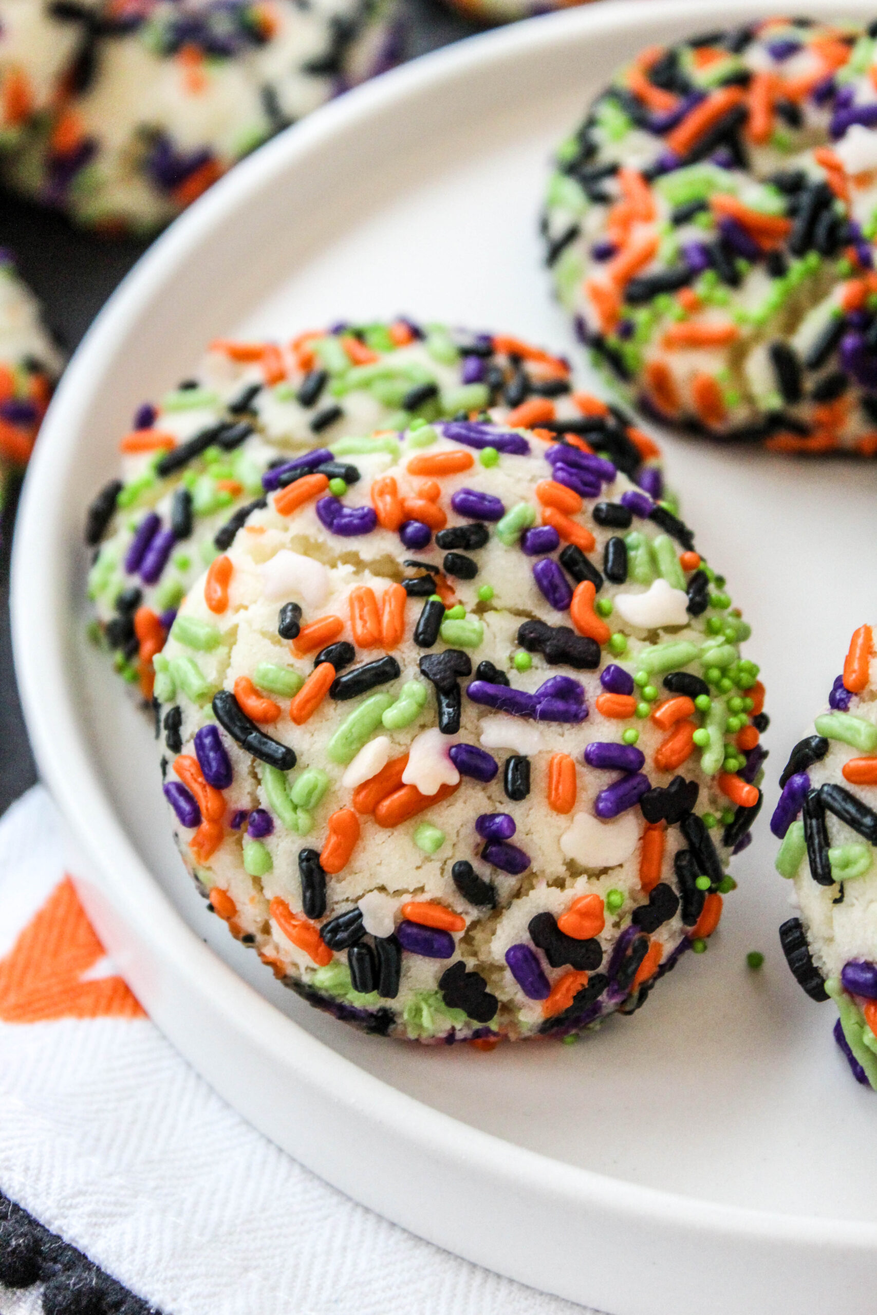 Halloween Sprinkle Cake Mix Cookie Recipe
