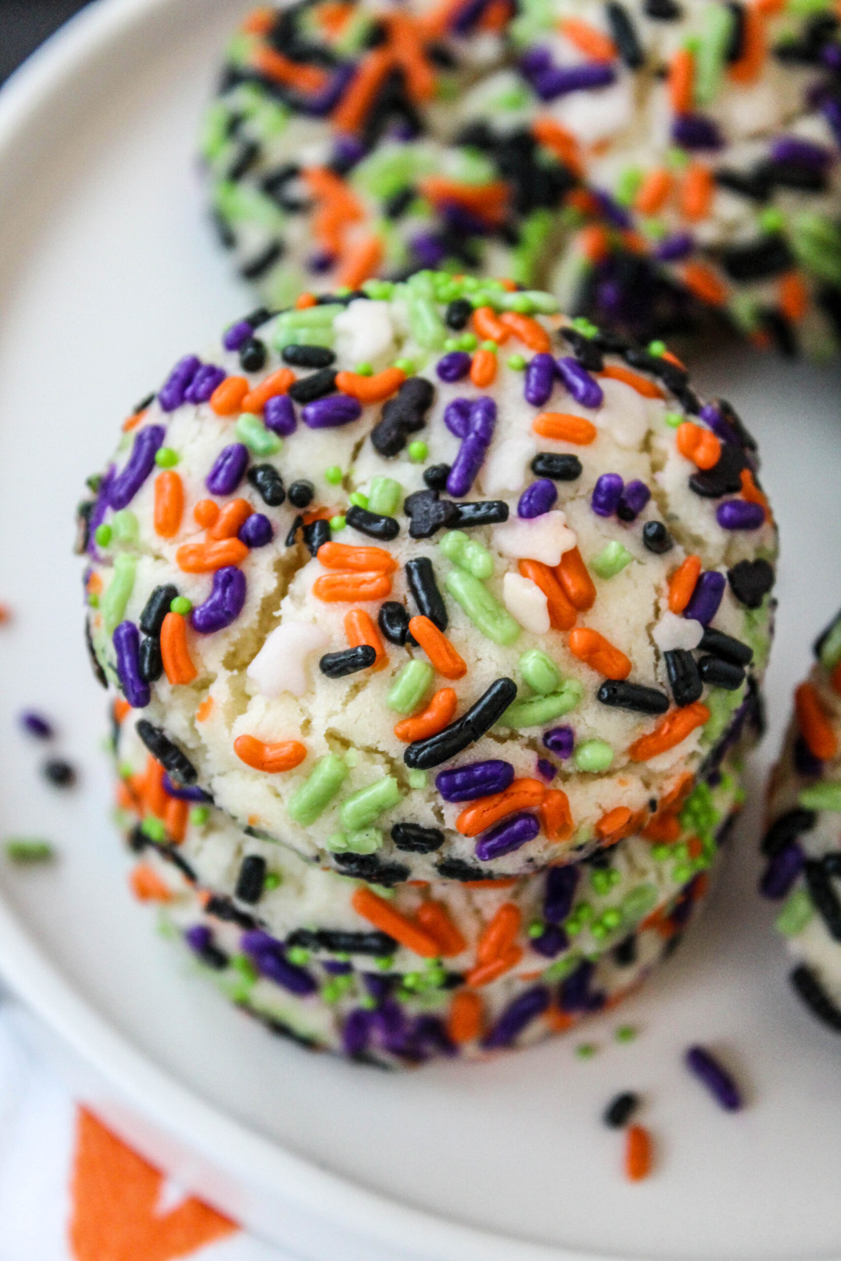 Halloween Sprinkle Cake Mix Cookie Recipe