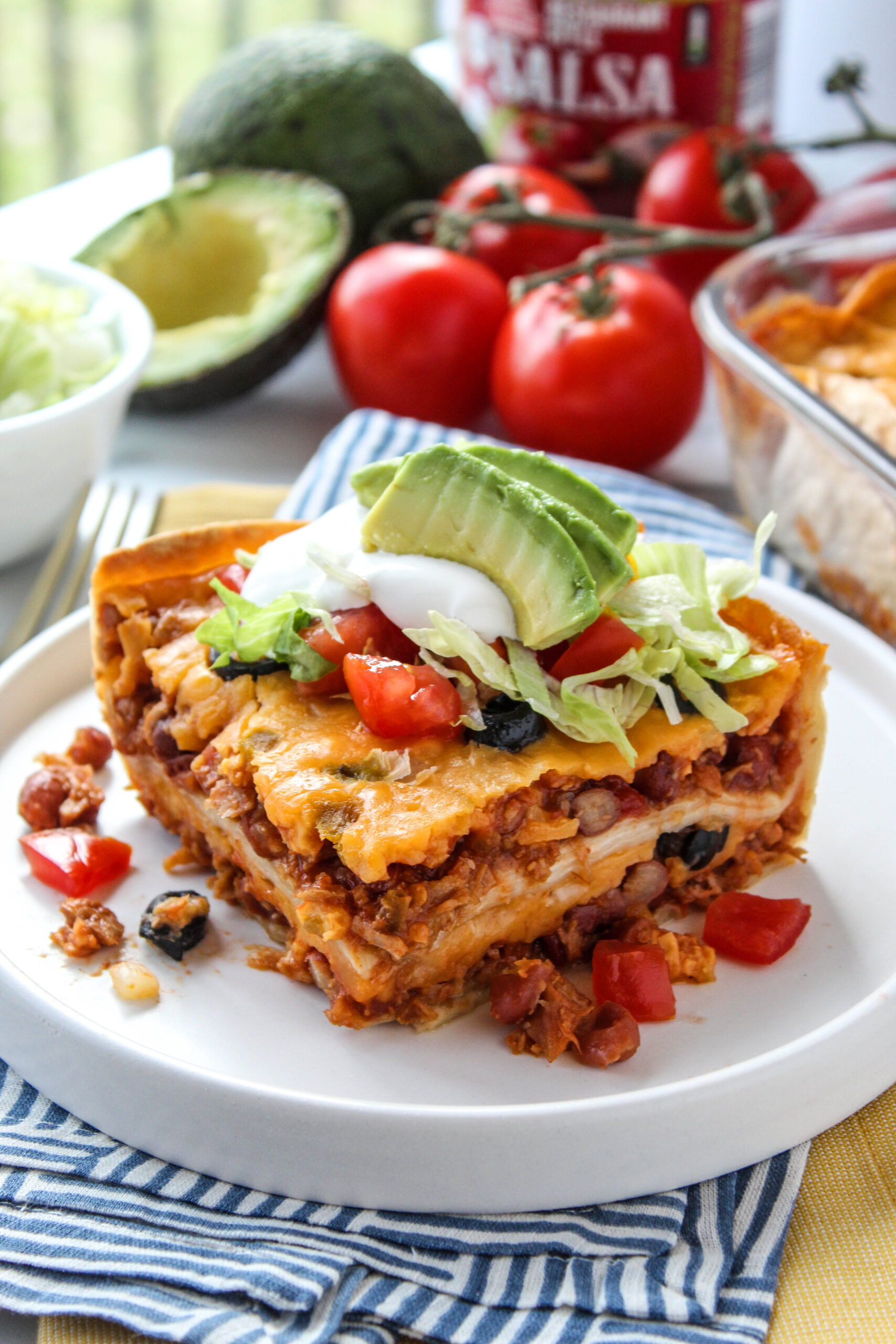 Vegetarian Mexican Lasagna