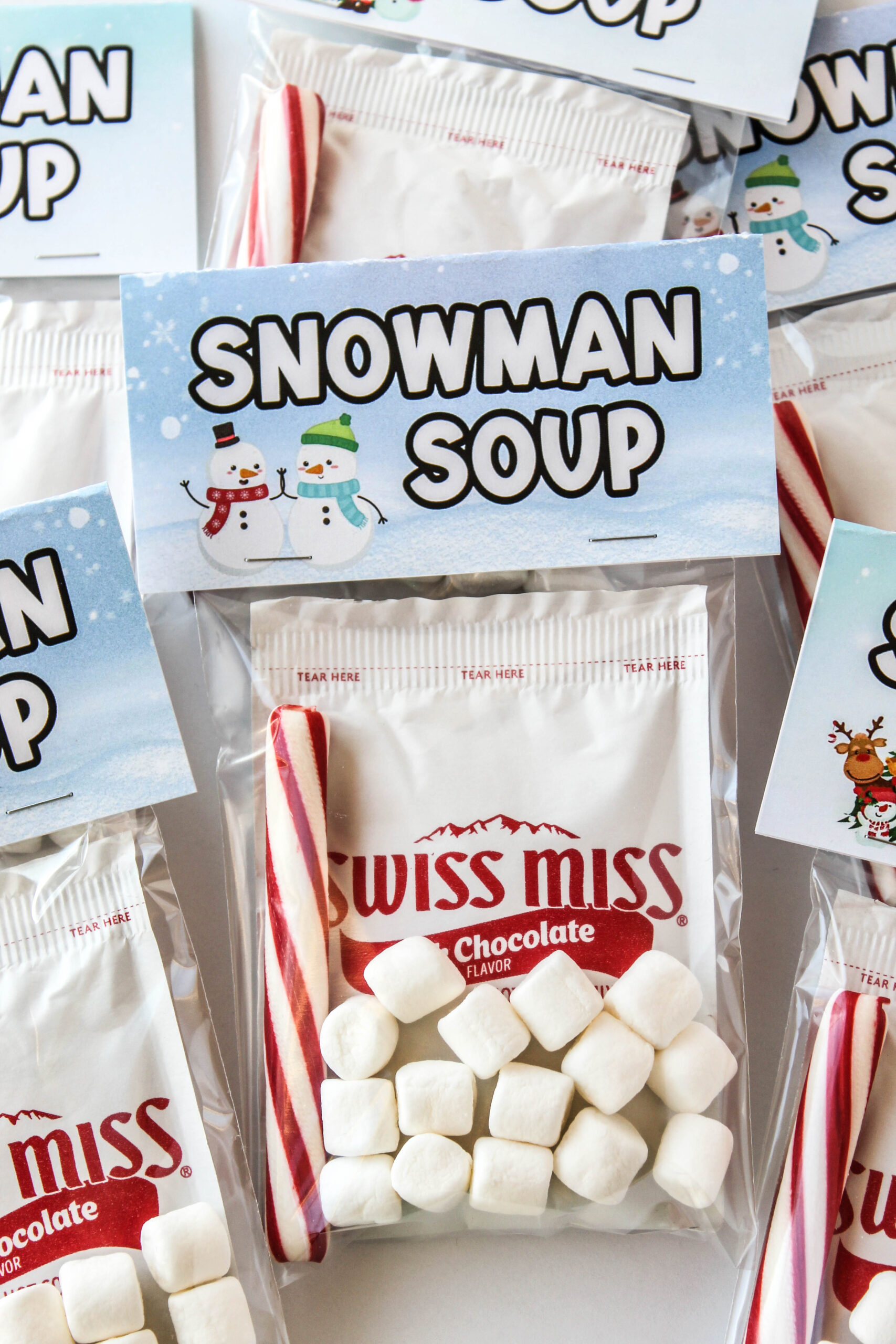 Free Printable Snowman Soup Bag Topper