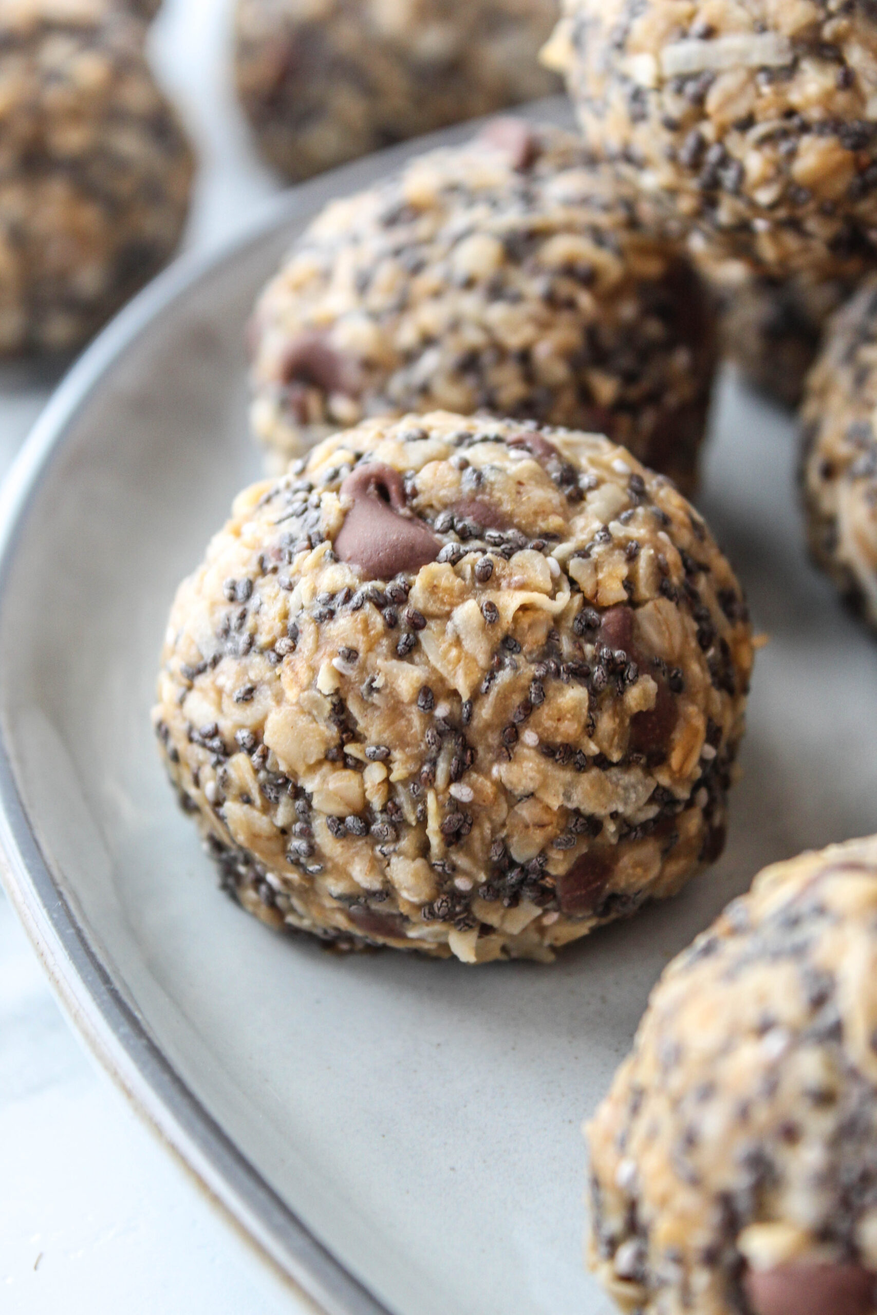 Chia seed energy bites packed with oats and natural sweetness