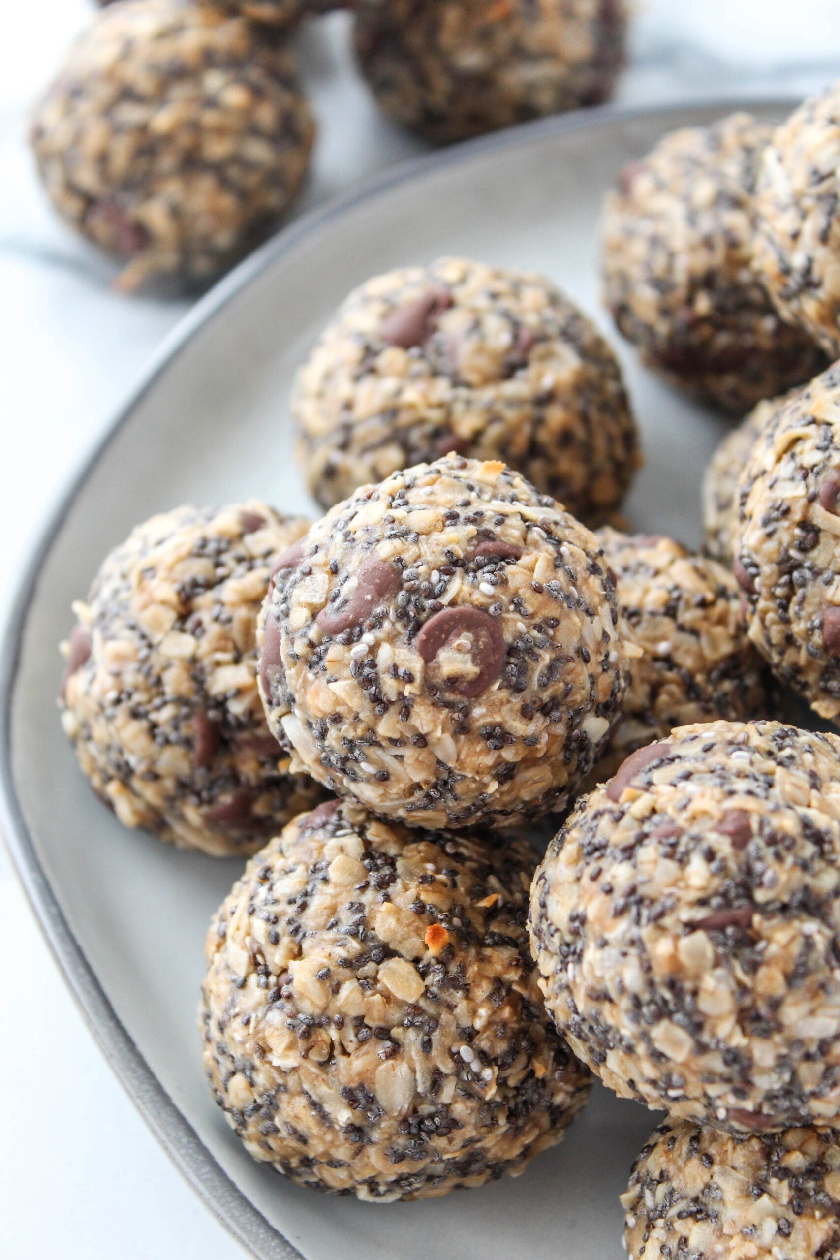 Healthy chia seed energy balls perfect for grab-and-go snacking