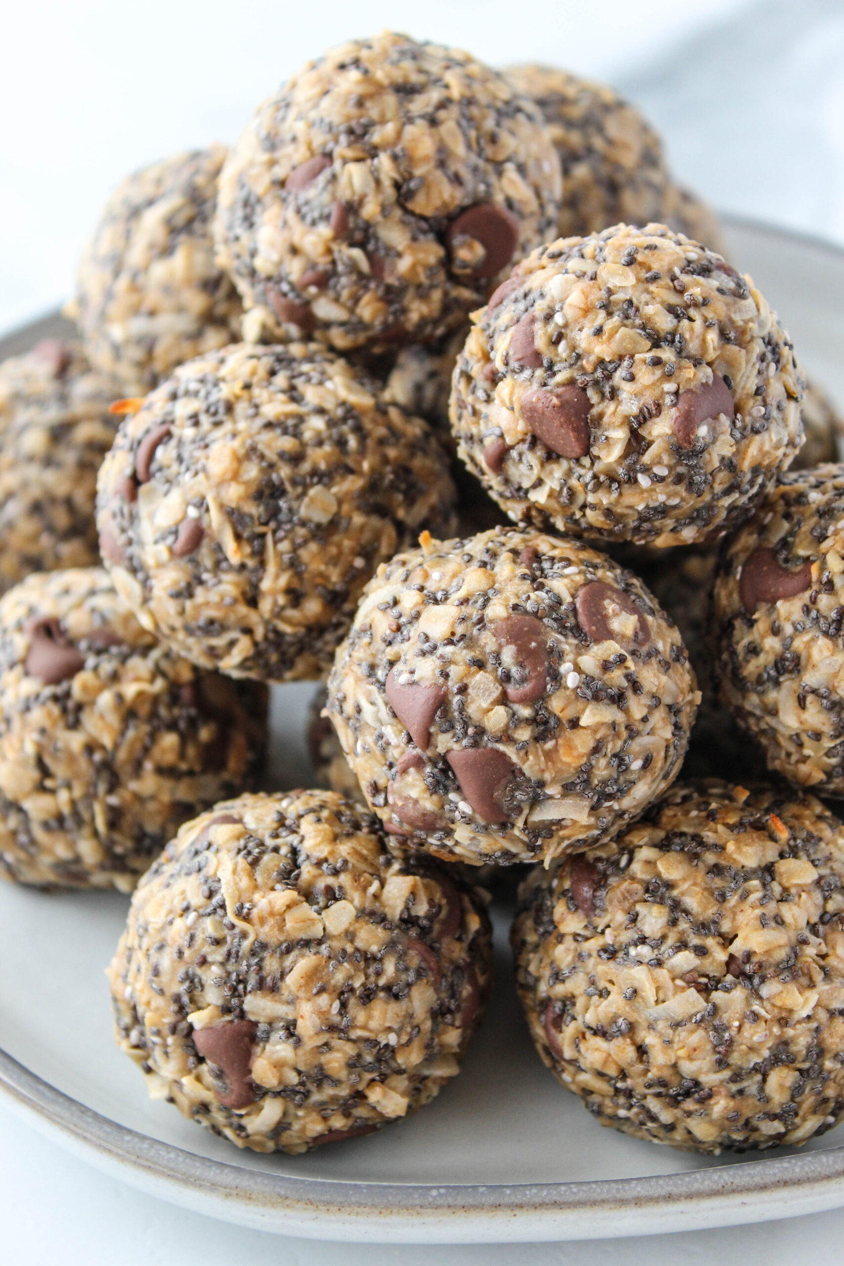 Healthy chia seed energy balls for meal prep and busy mornings