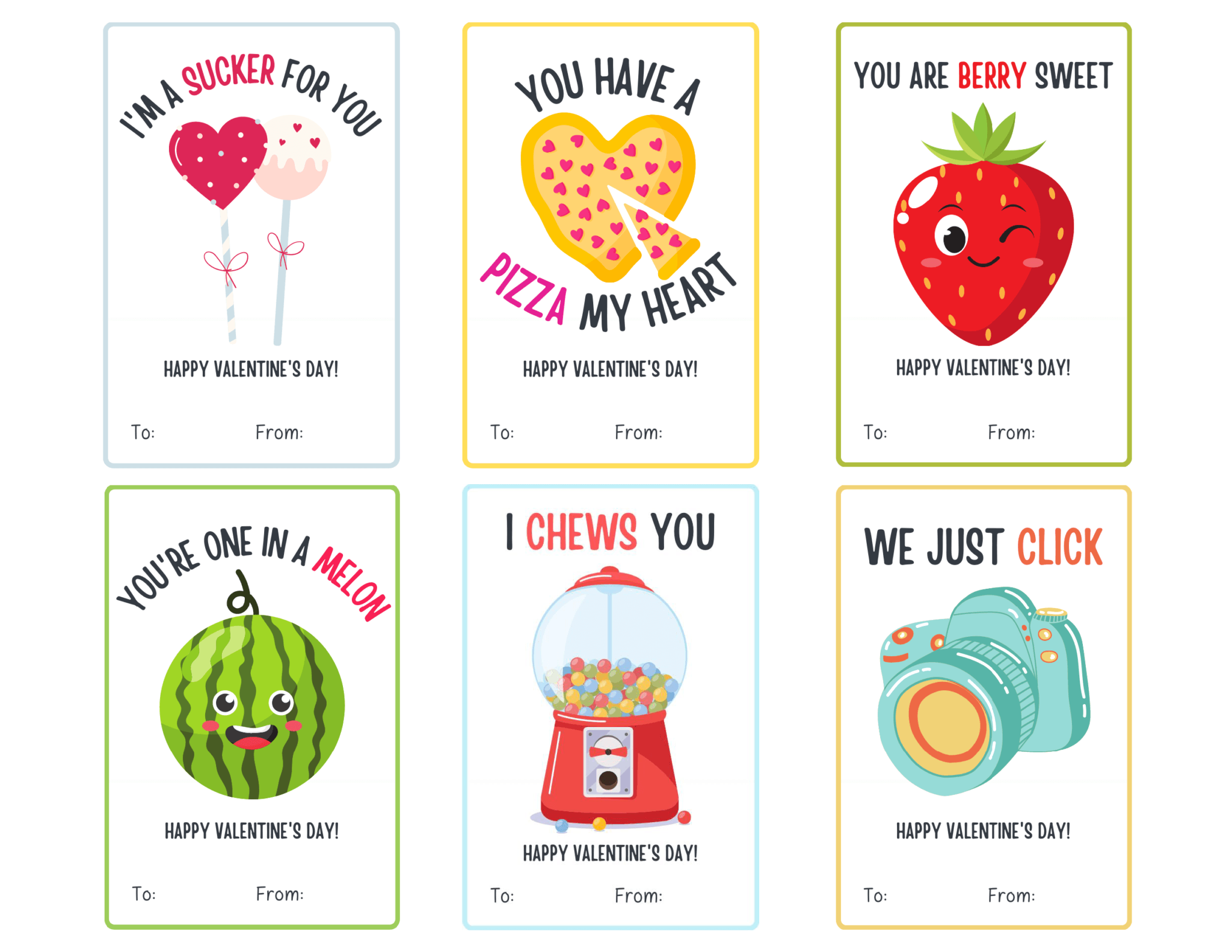 Free Printable Valentine’s Day Pun Cards