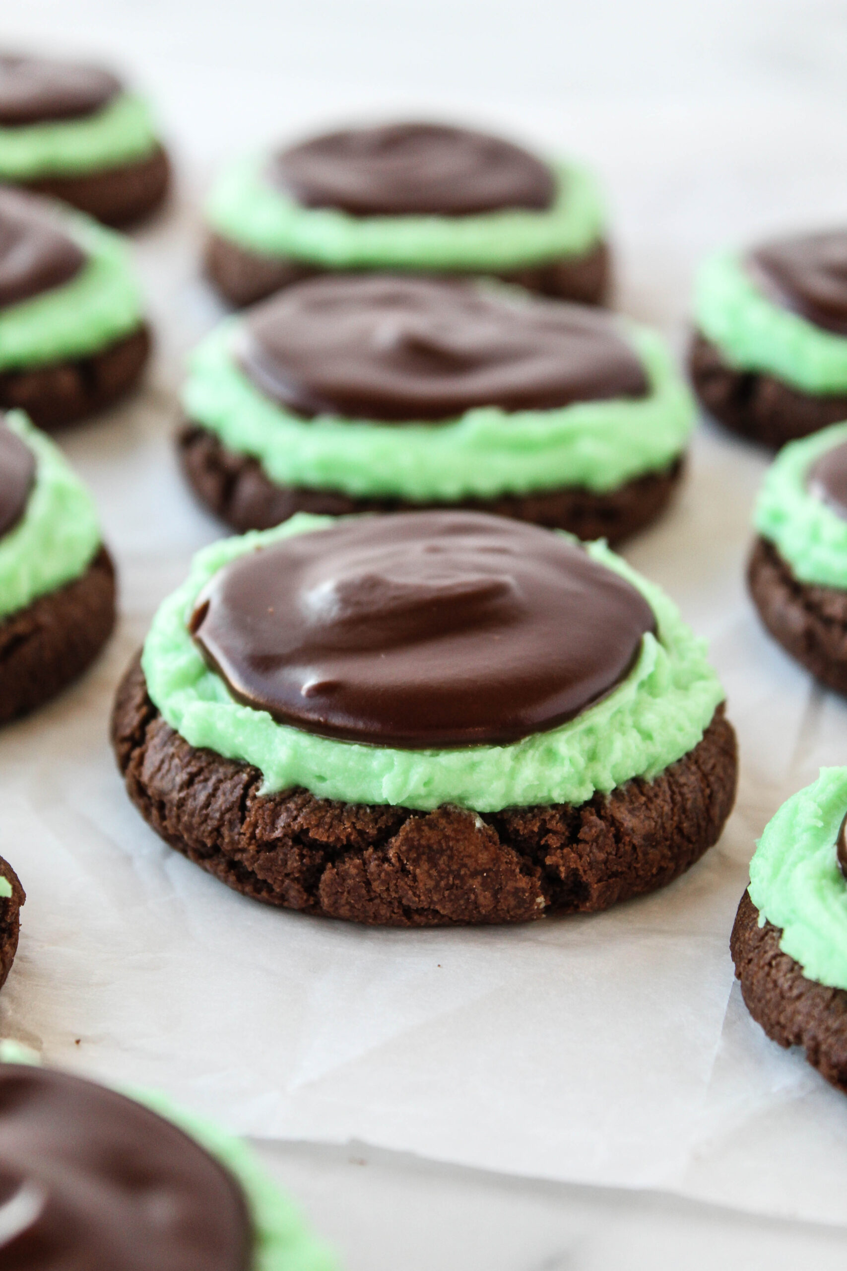 Grasshopper Mint Cookies