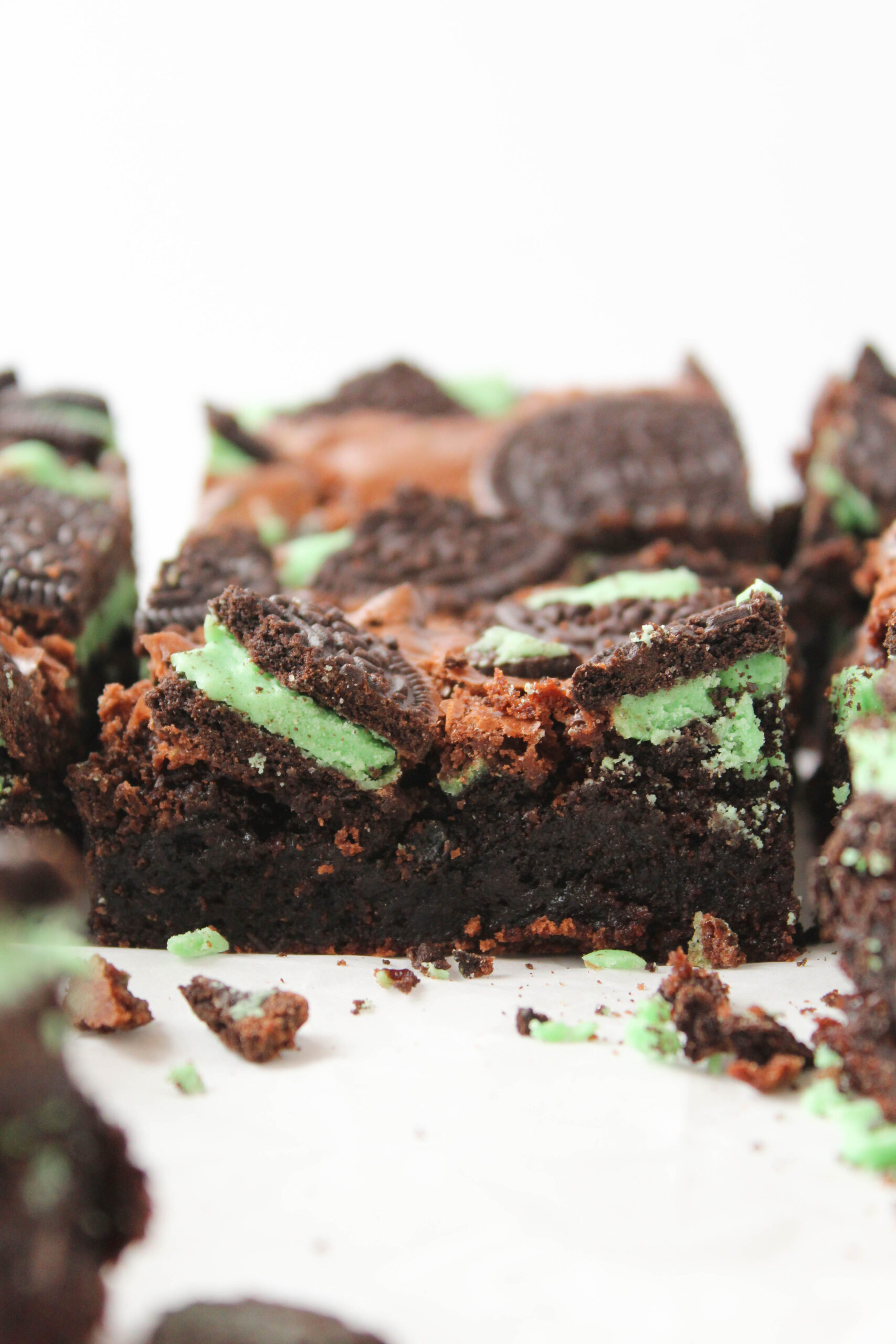 Mint Oreo Brownies