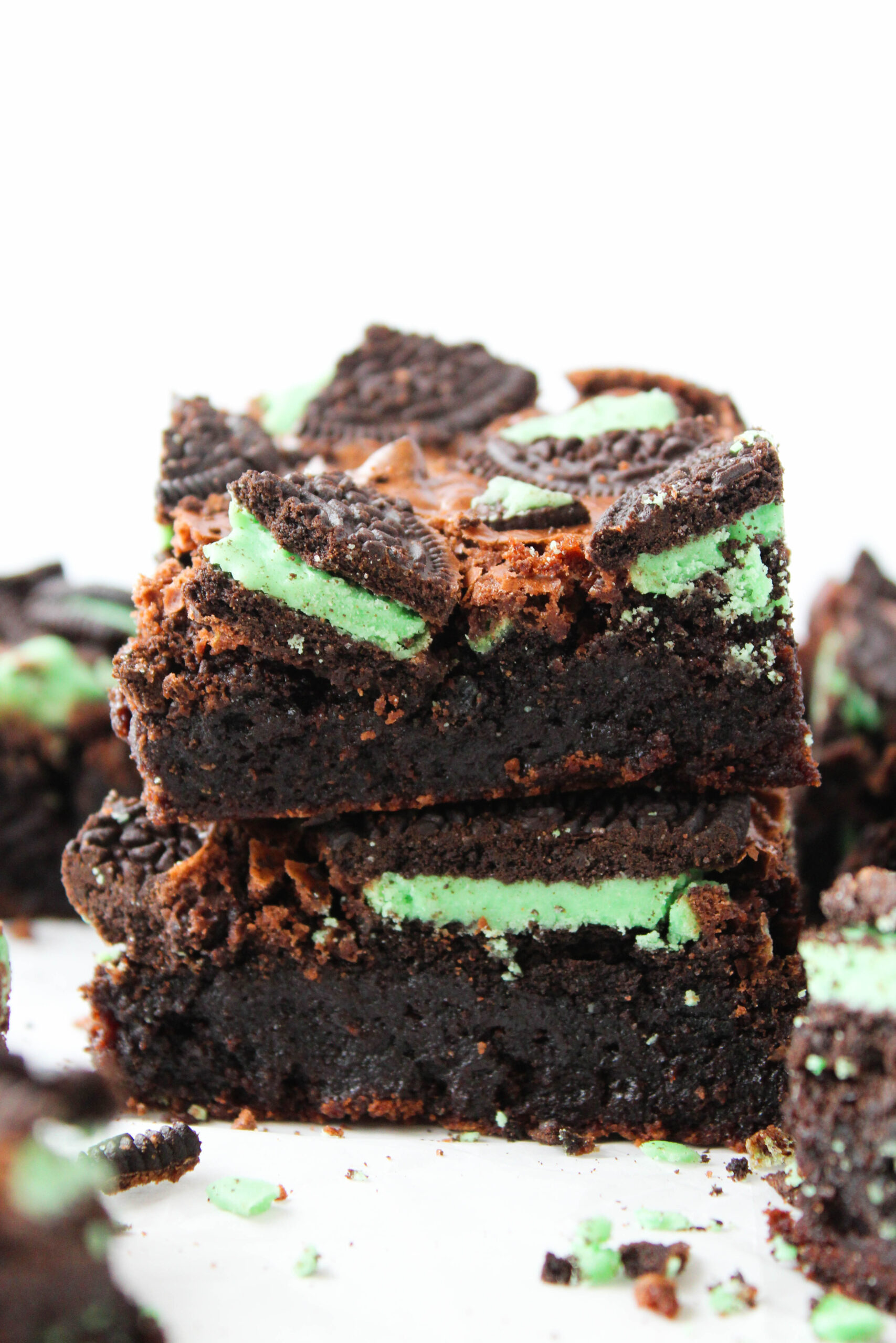 Mint Oreo Brownies