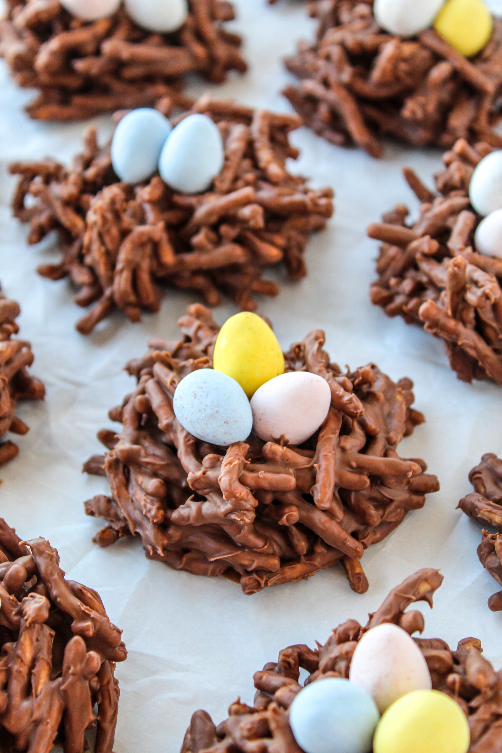No Bake Chocolate Bird’s Nest Cookies