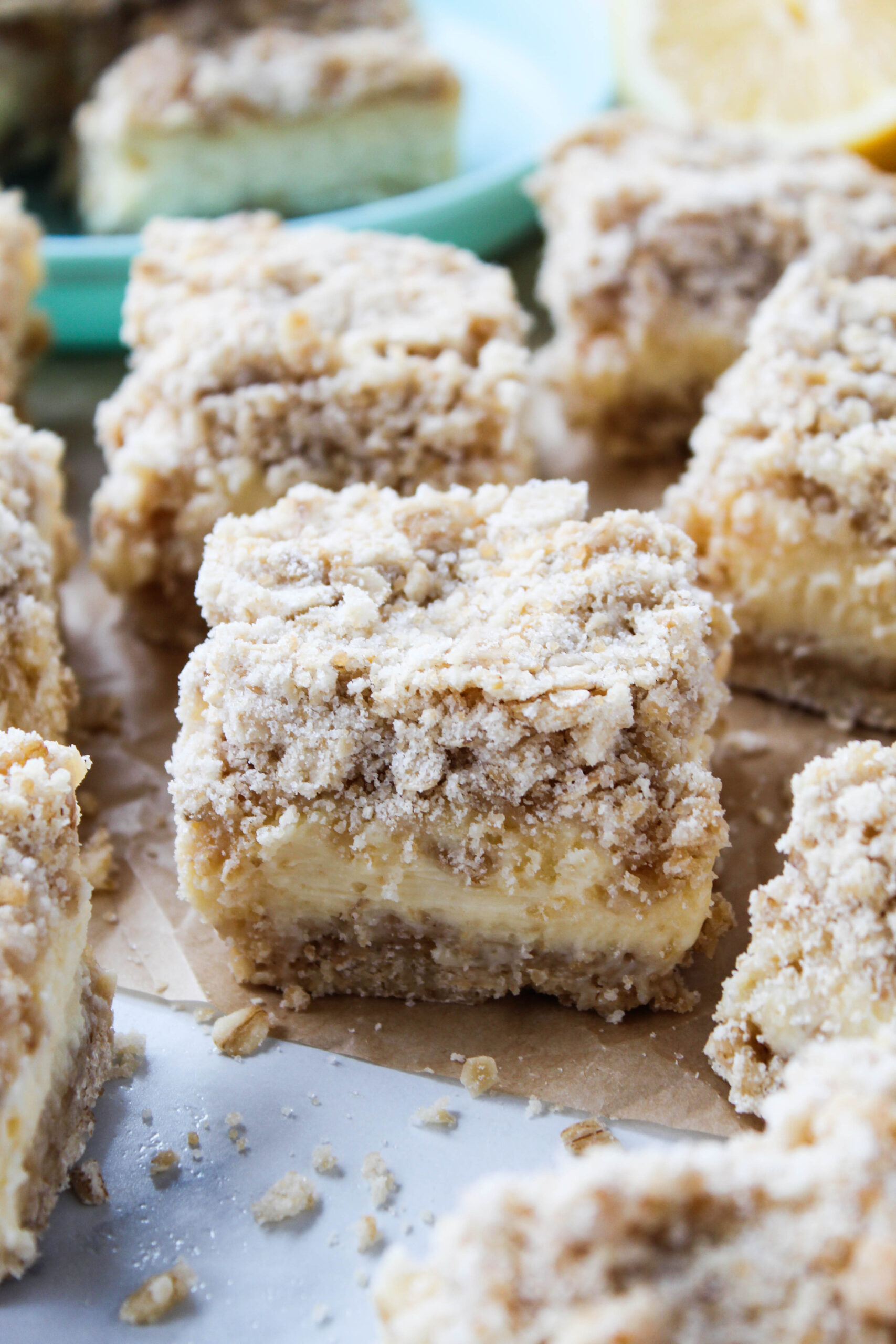 Lemon Cheesecake Crumb Bars