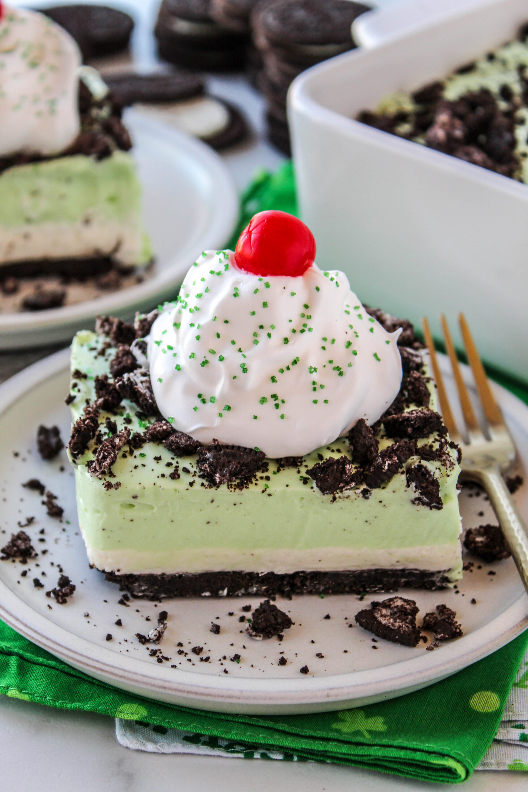 The Best Shamrock Shake Lasagna