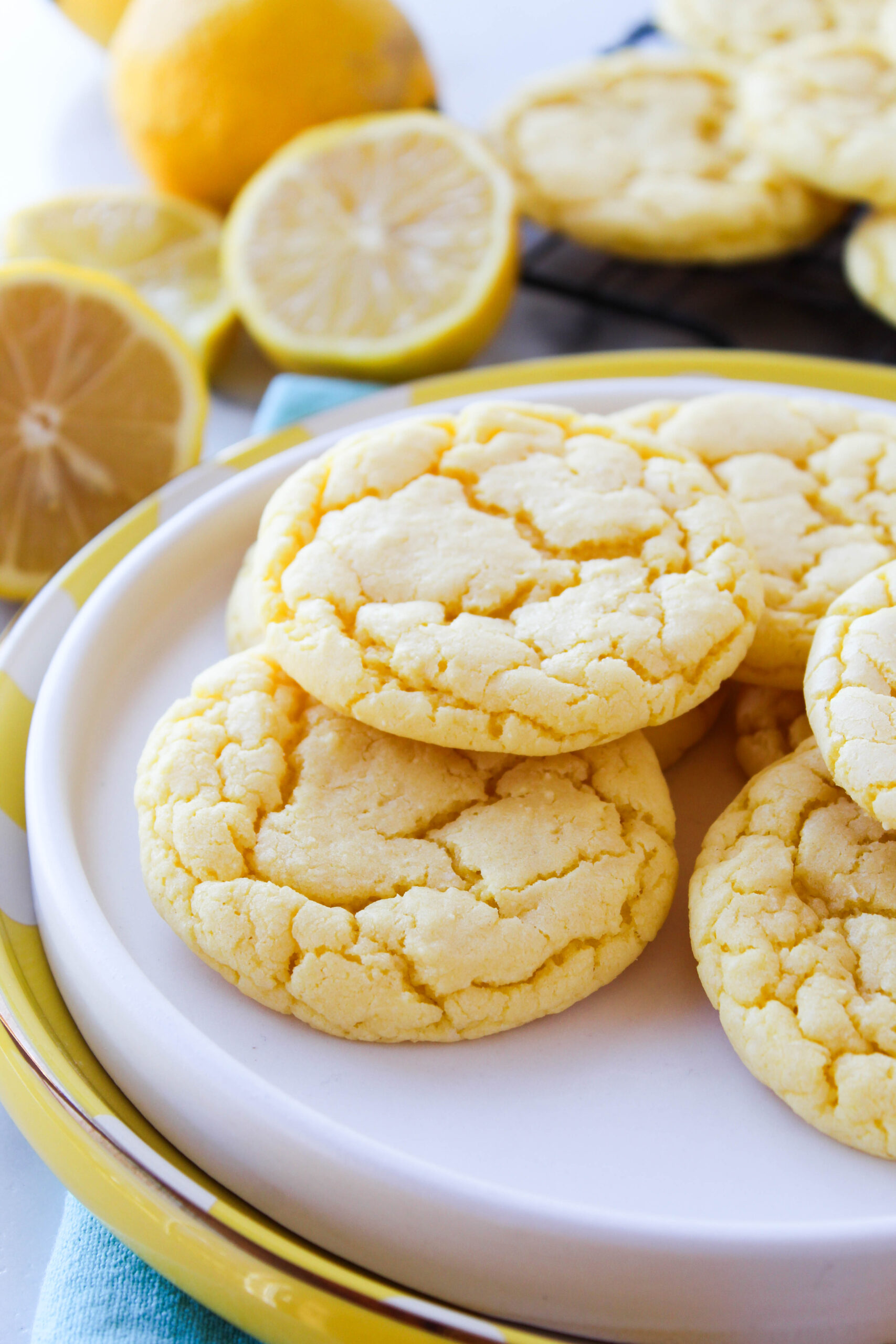 Lemon Cake Mix Cookies