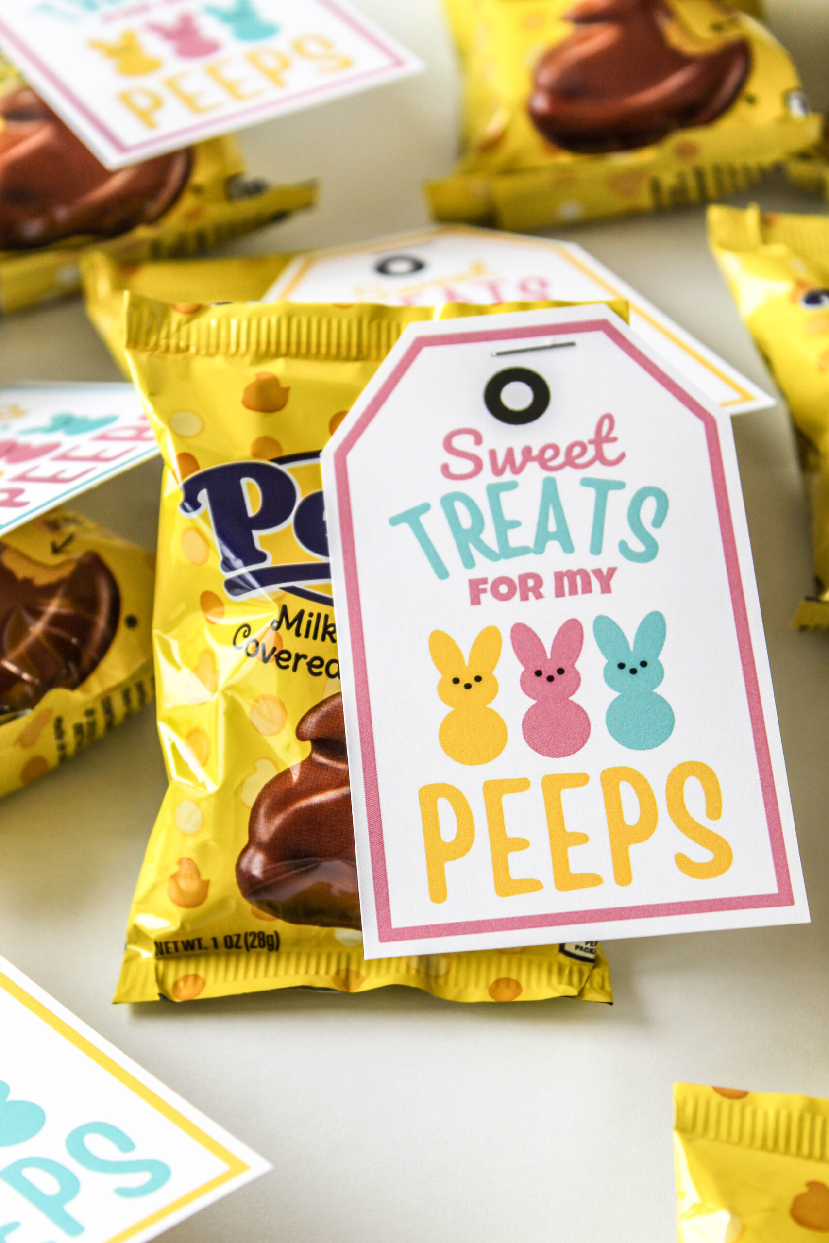 Sweet Treats for My Peeps Free Printable Gift Tags