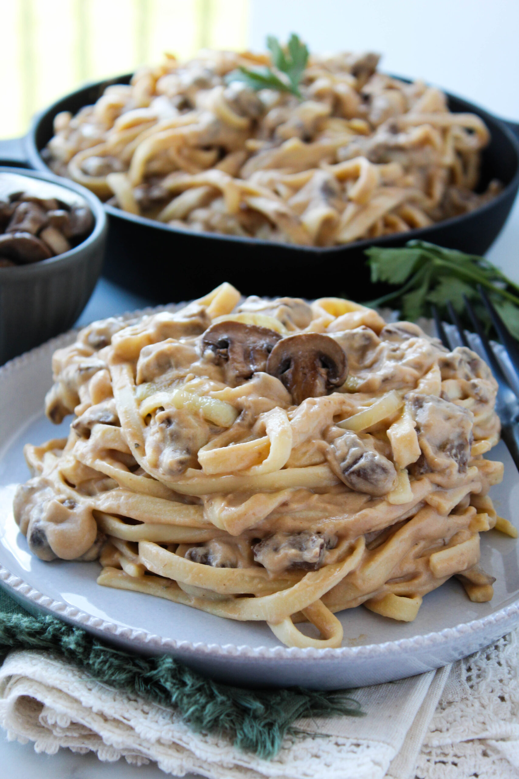 Vegan Beef Stroganoff