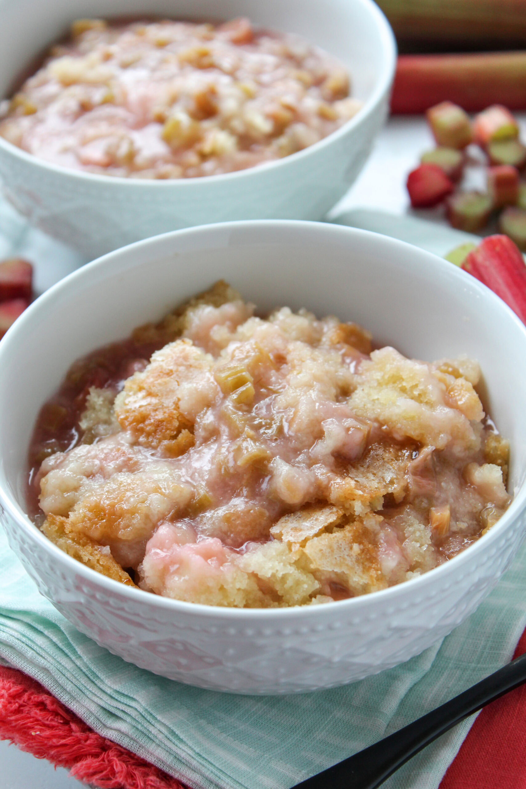 Baked Sticky Rhubarb Pudding Recipe