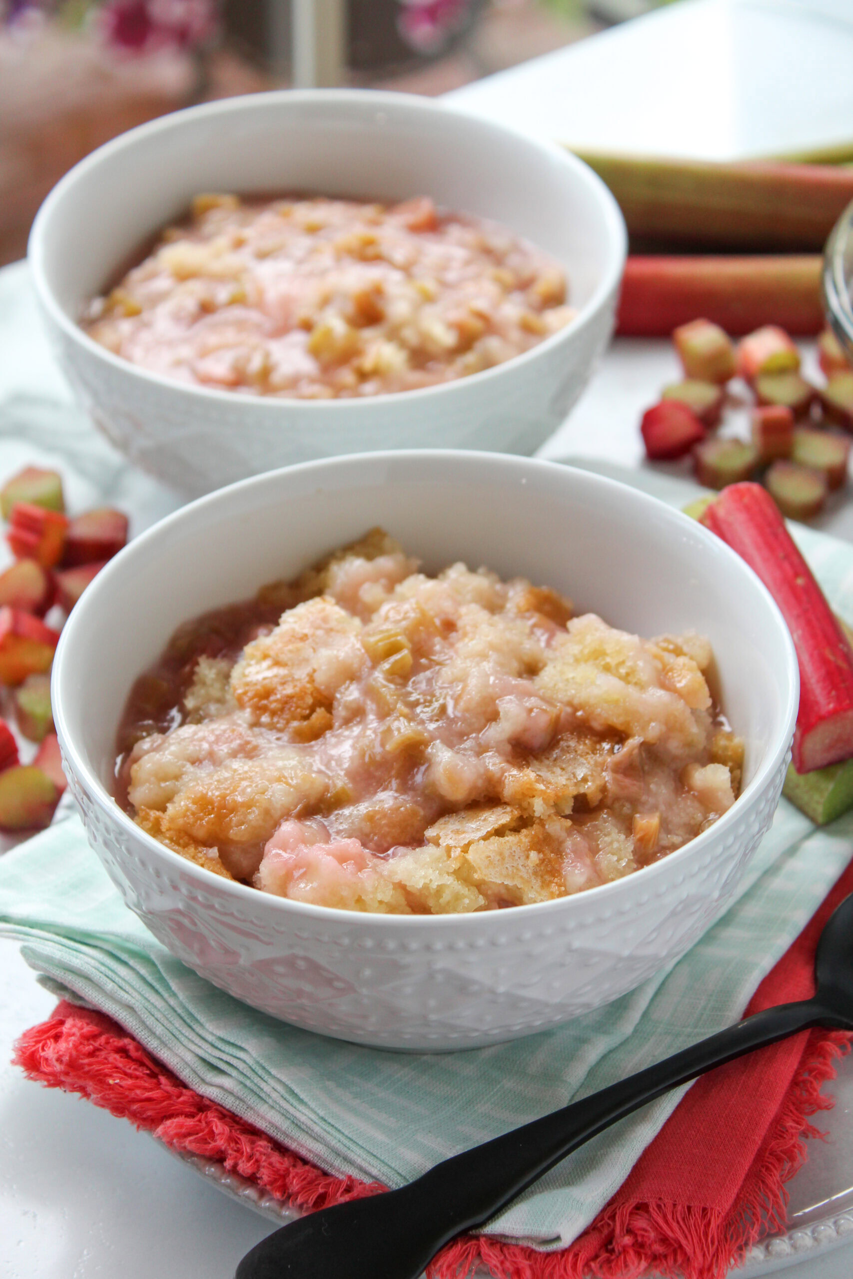 Baked Sticky Rhubarb Pudding Recipe