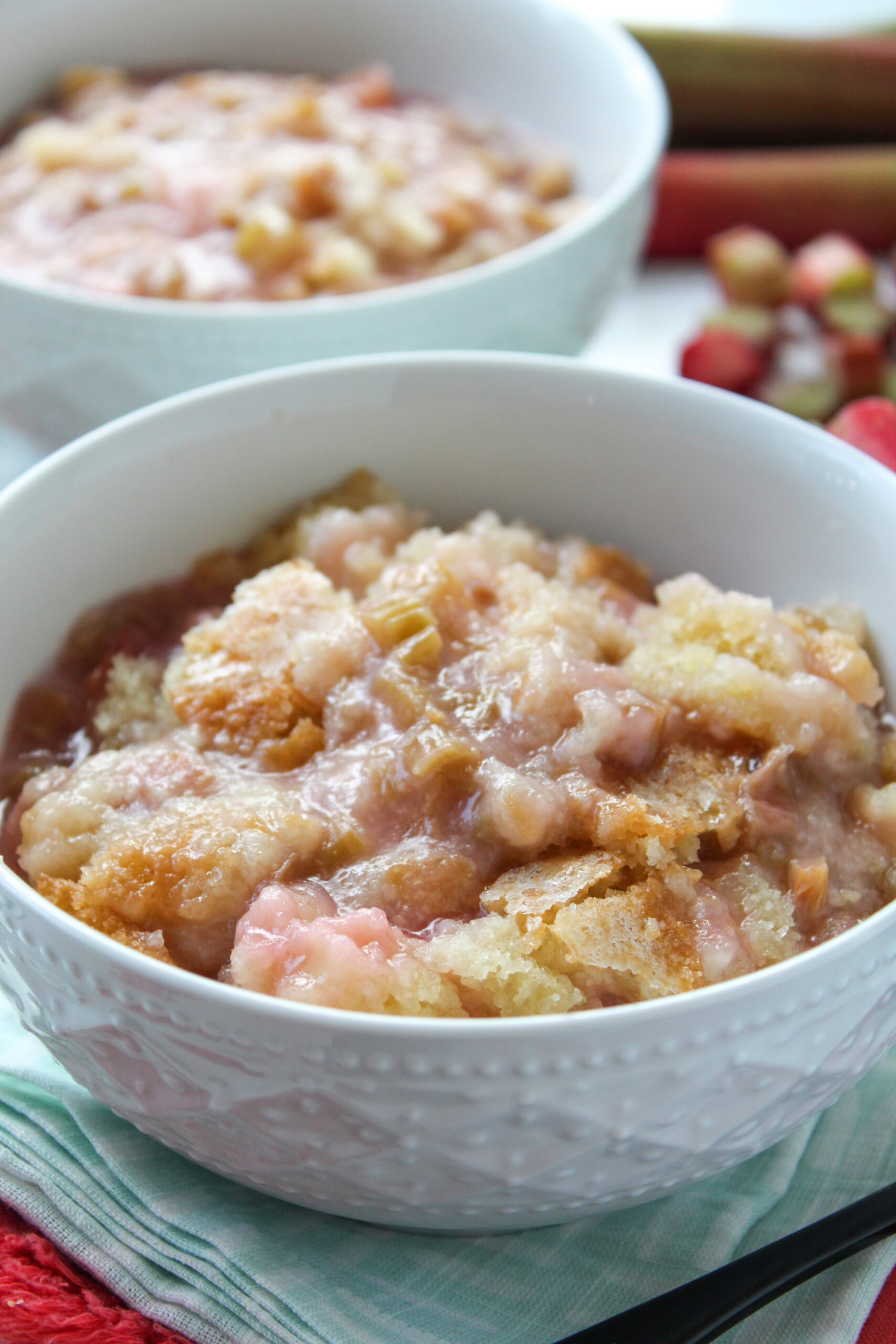 Baked Sticky Rhubarb Pudding Recipe