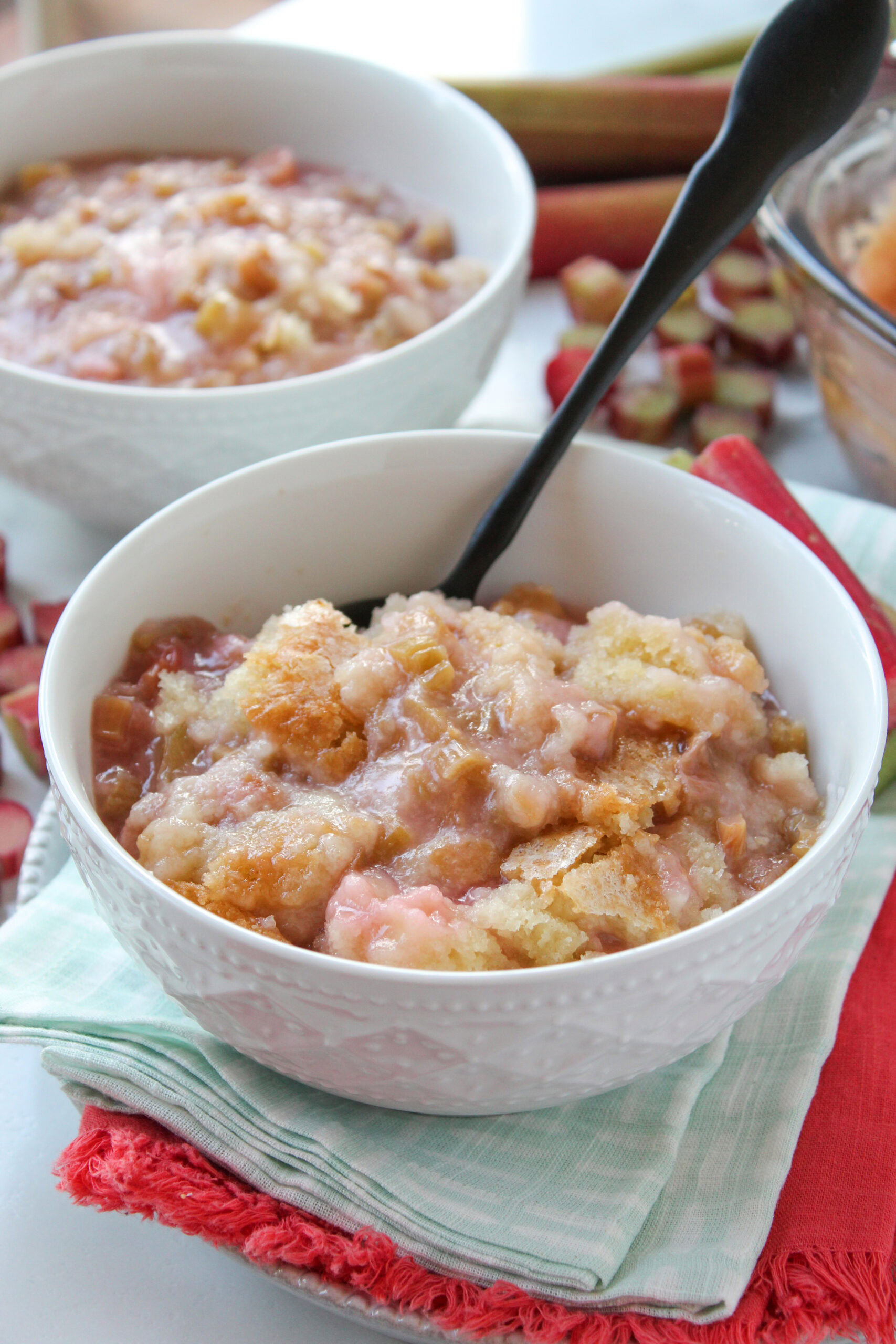 Baked Sticky Rhubarb Pudding Recipe
