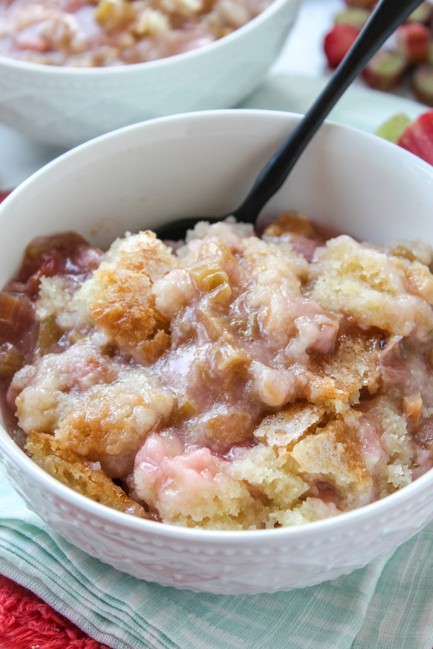 Baked Sticky Rhubarb Pudding Recipe
