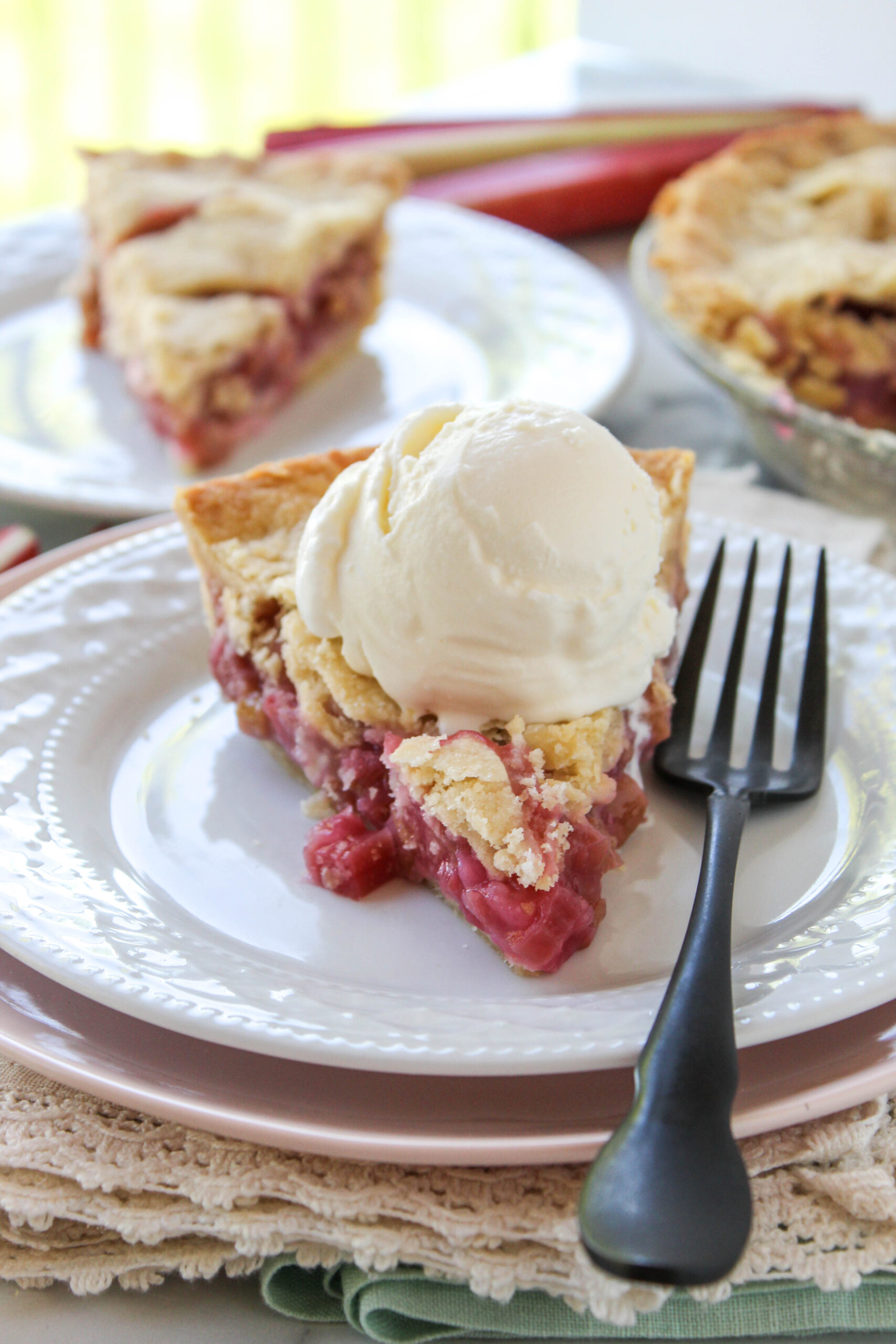 Fresh Rhubarb Pie Recipe