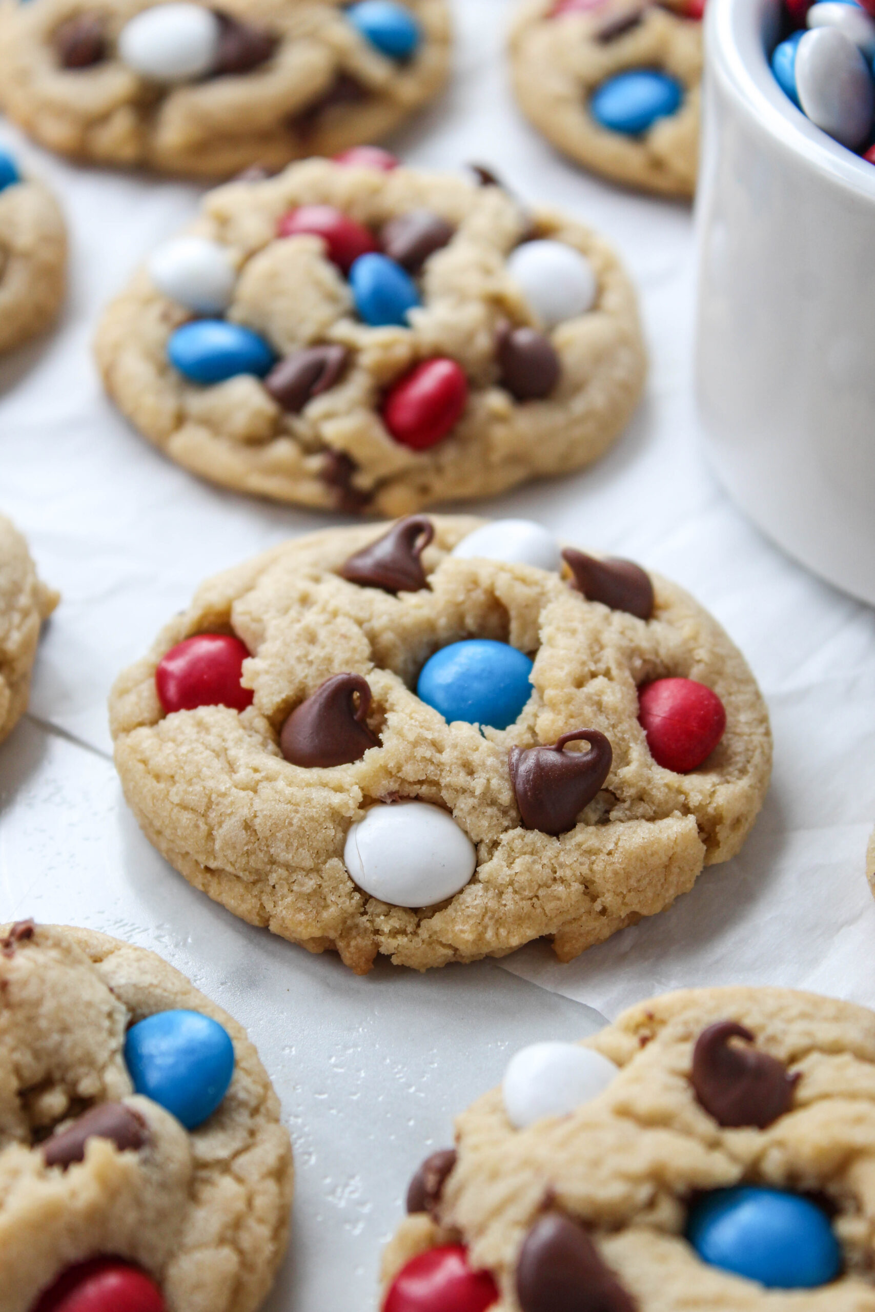 4th of July Chocolate Chip Cookies