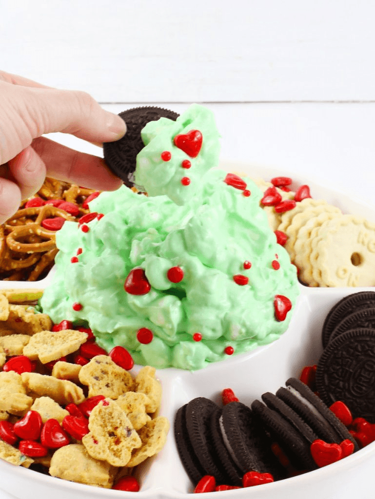 Cute Grinchmas dessert idea for holiday entertaining