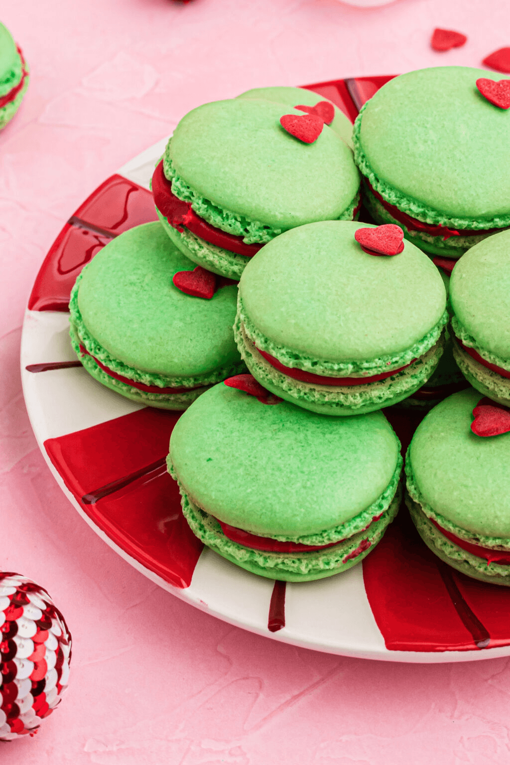 Grinch Christmas cookie recipe with colorful icing