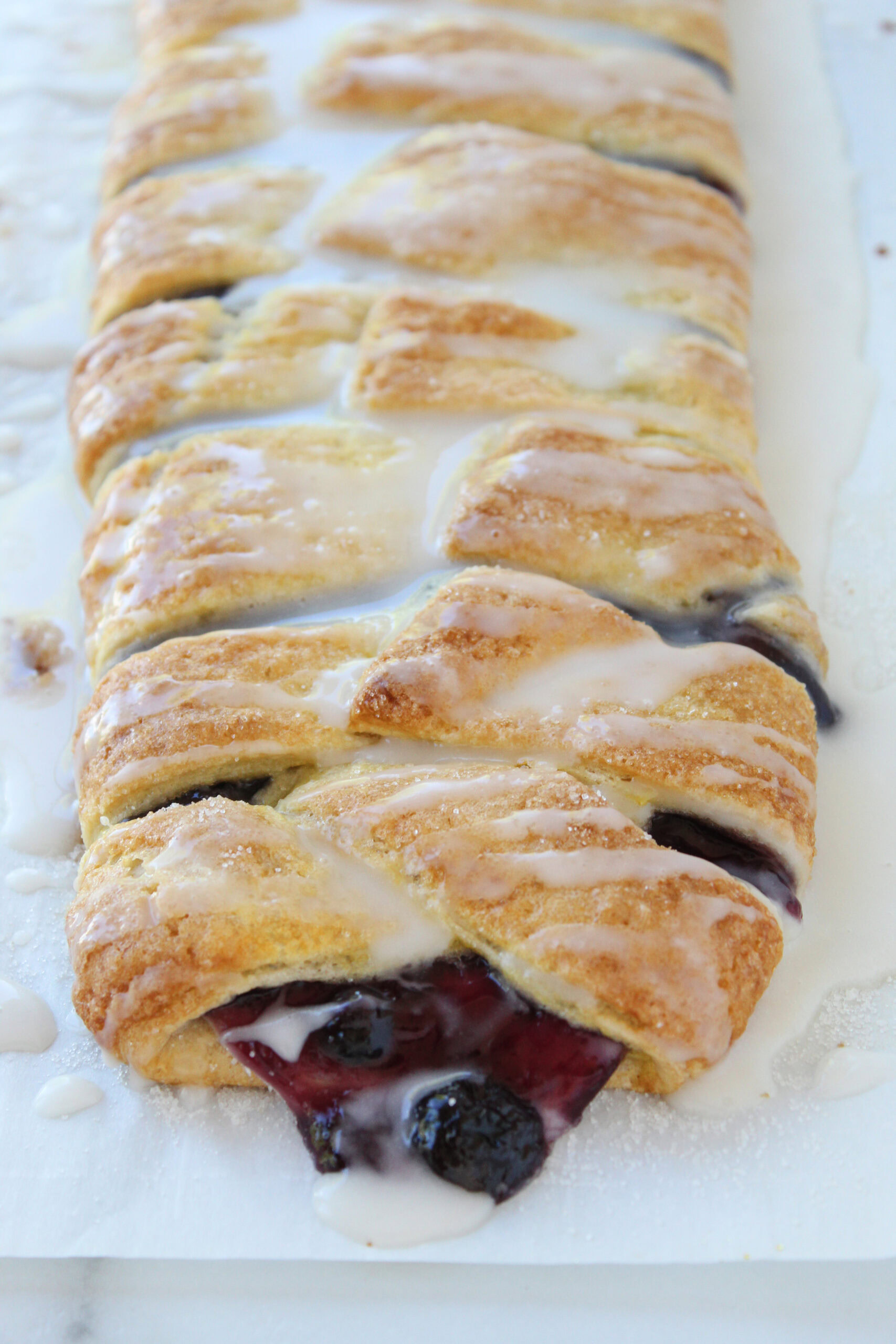 Easy Blueberry Cream Cheese Strudel