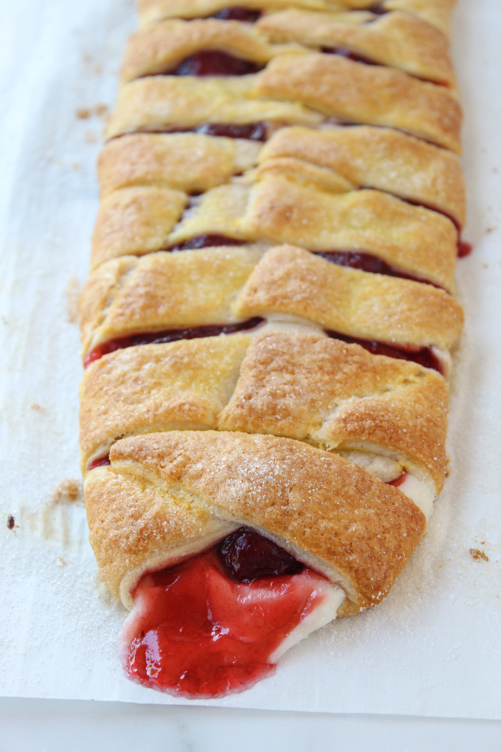 Easy Strawberry Cream Cheese Strudel