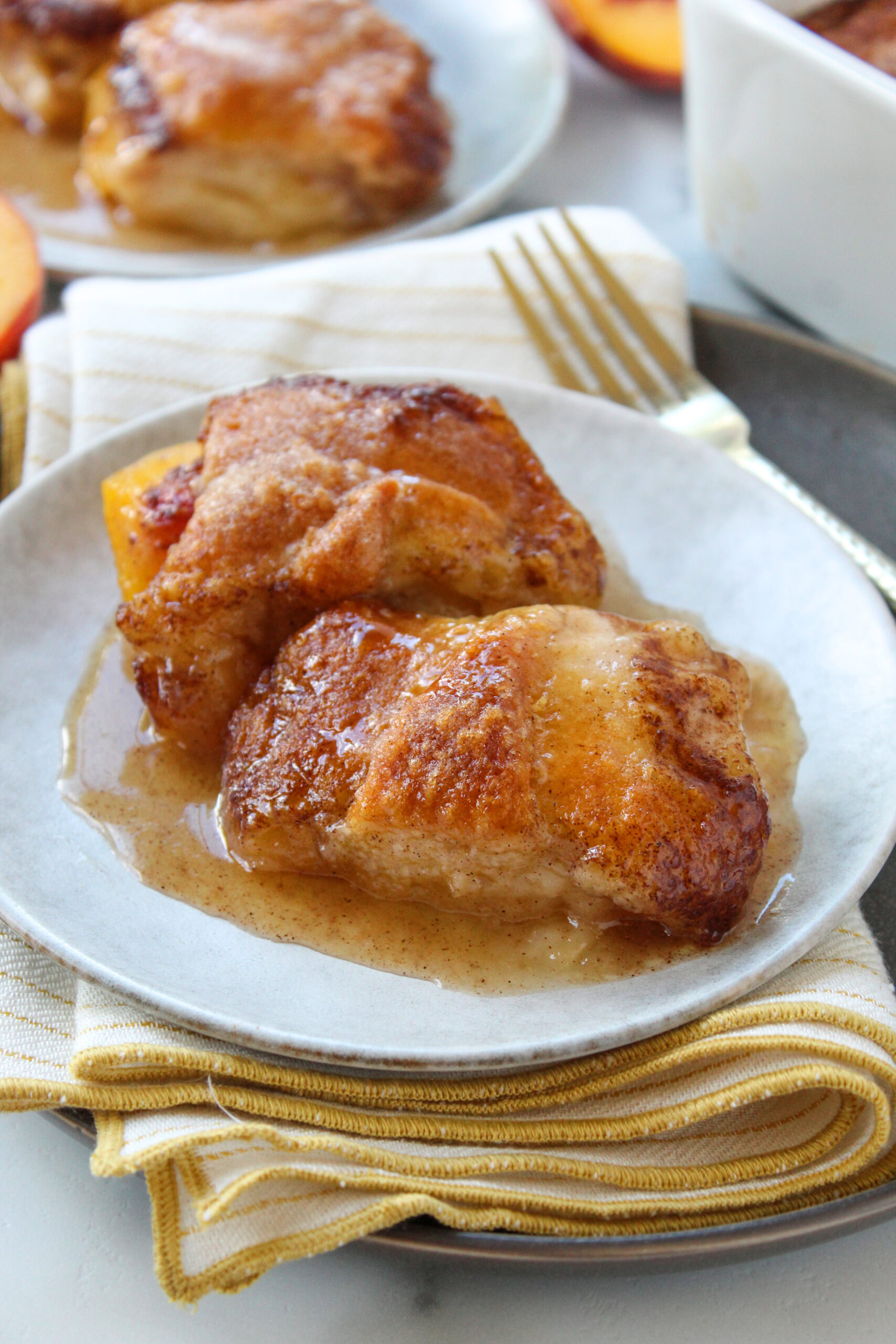Peach Dumplings with Crescent Rolls Recipe