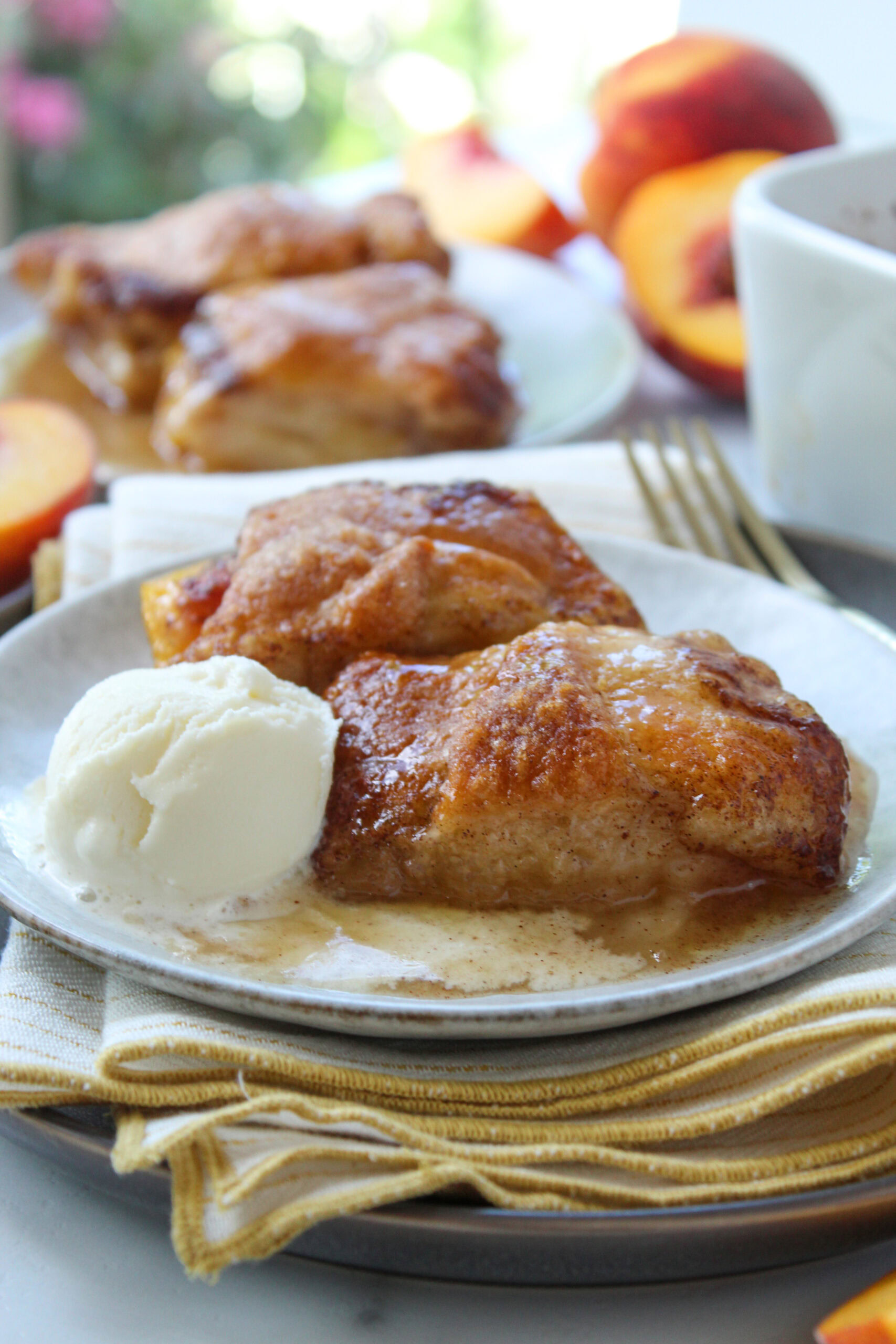 Peach Dumplings with Crescent Rolls Recipe