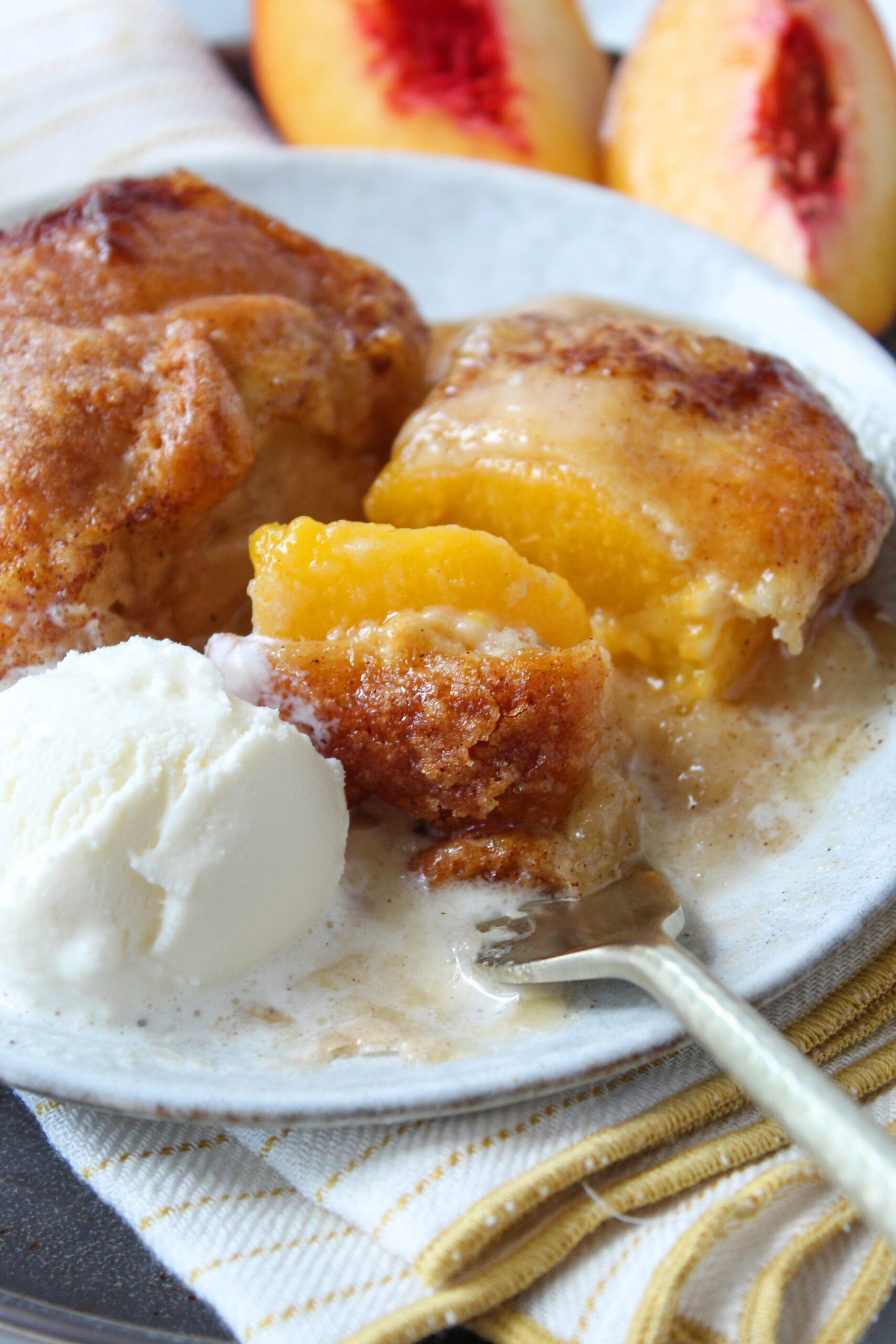 Peach Dumplings with Crescent Rolls Recipe