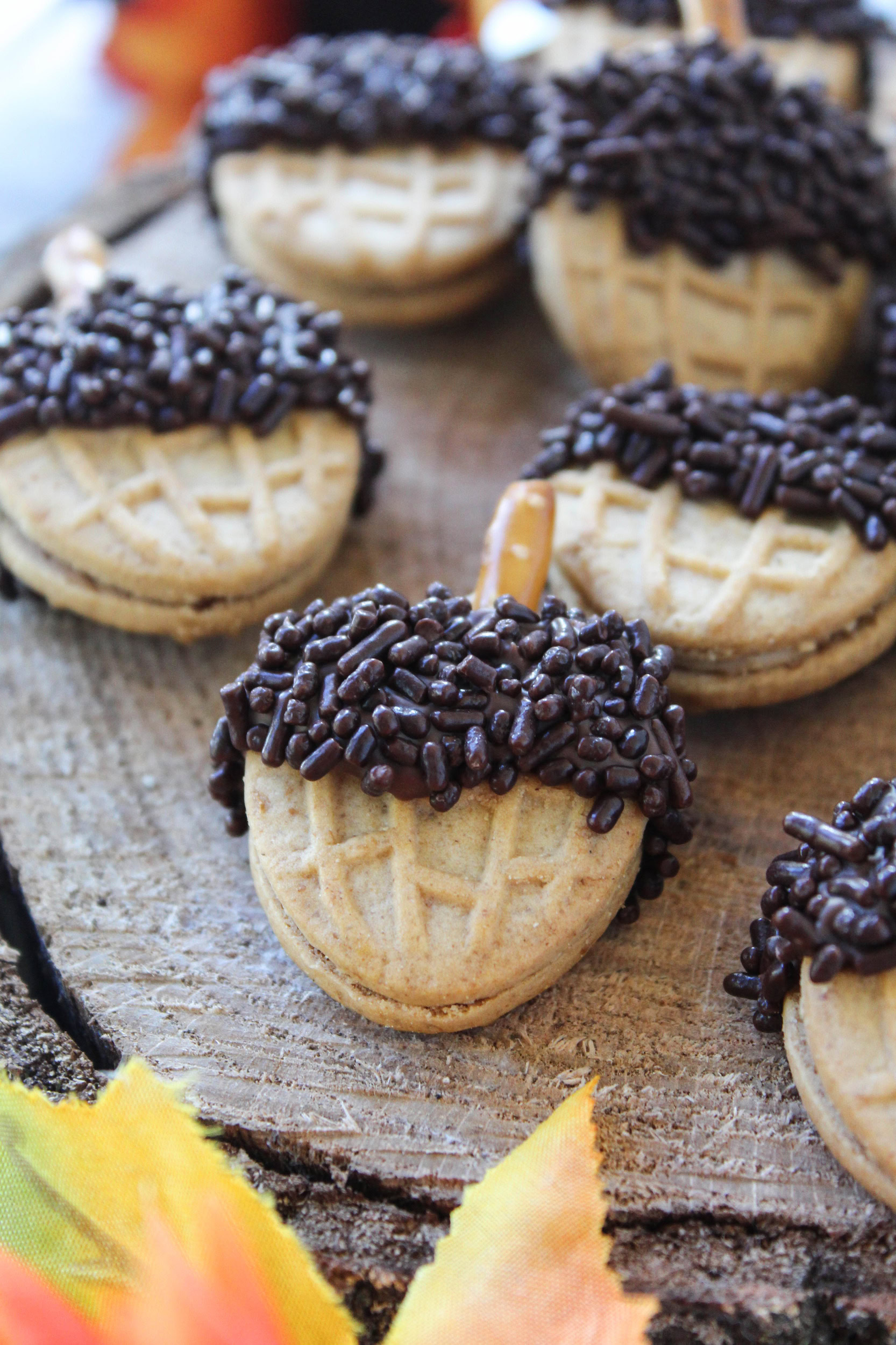 Nutter Butter Acorn Cookies