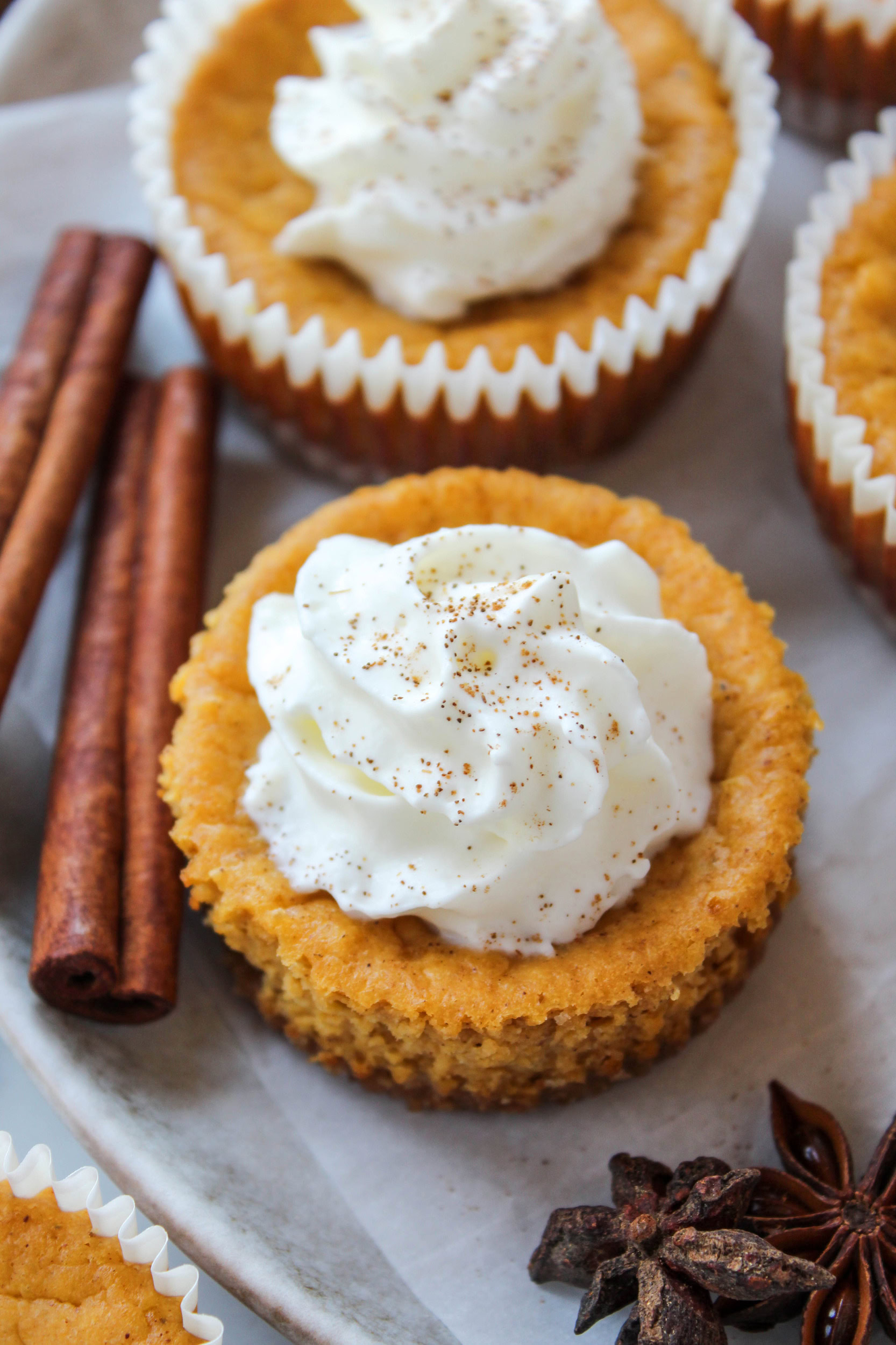 Mini Pumpkin Cheesecakes