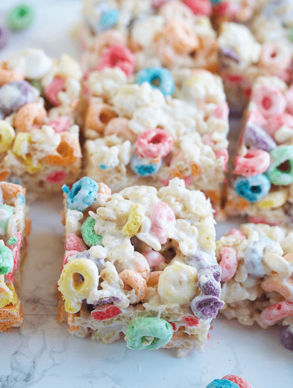 Fruit Loop Rice Krispie Treats