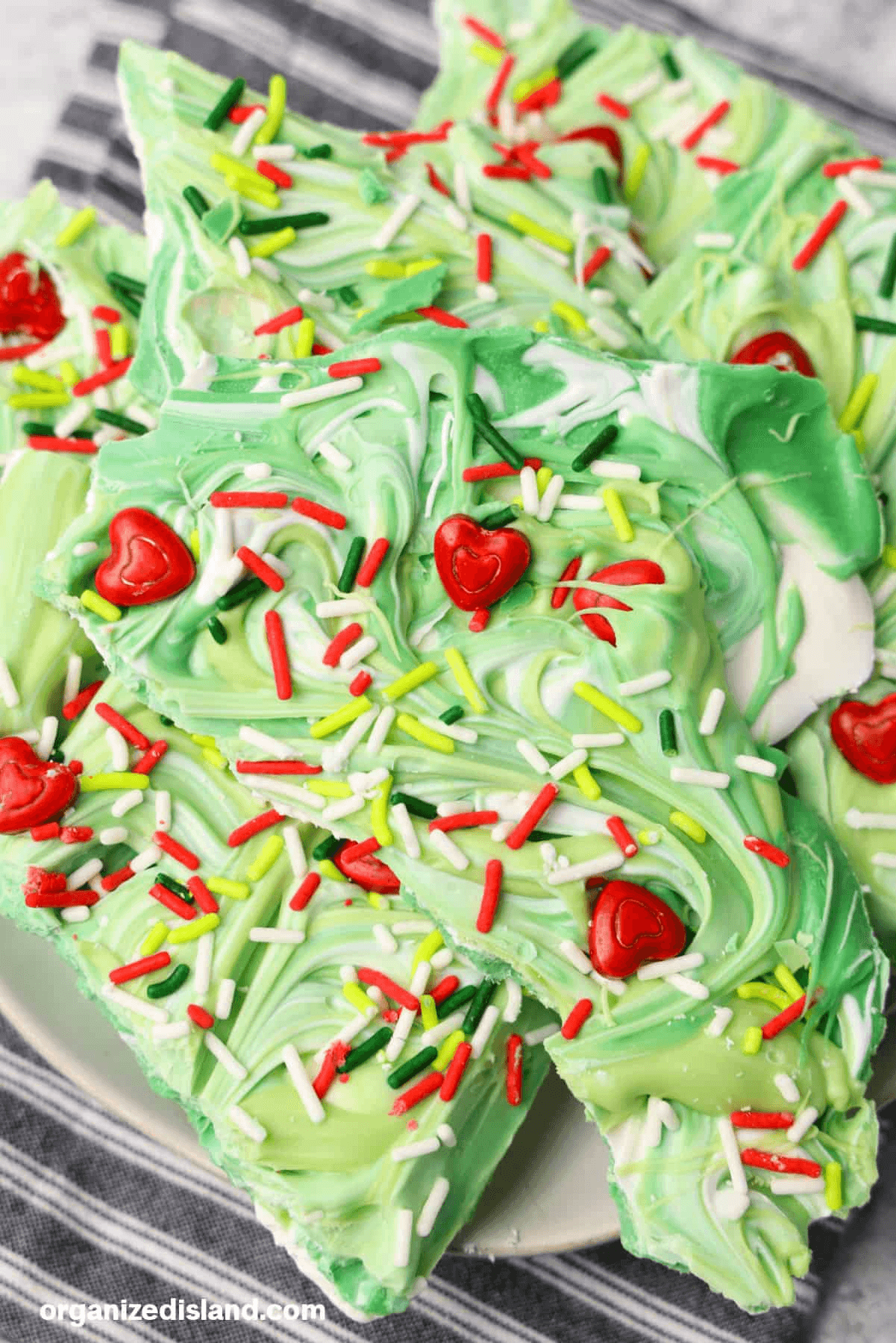 Grinch Bark Candy Christmas Recipe