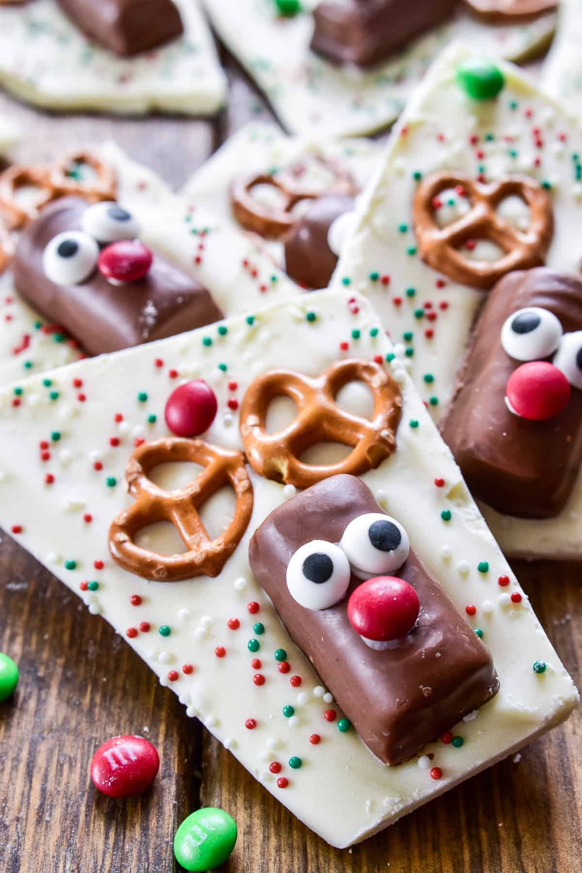 White Chocolate Reindeer Bark