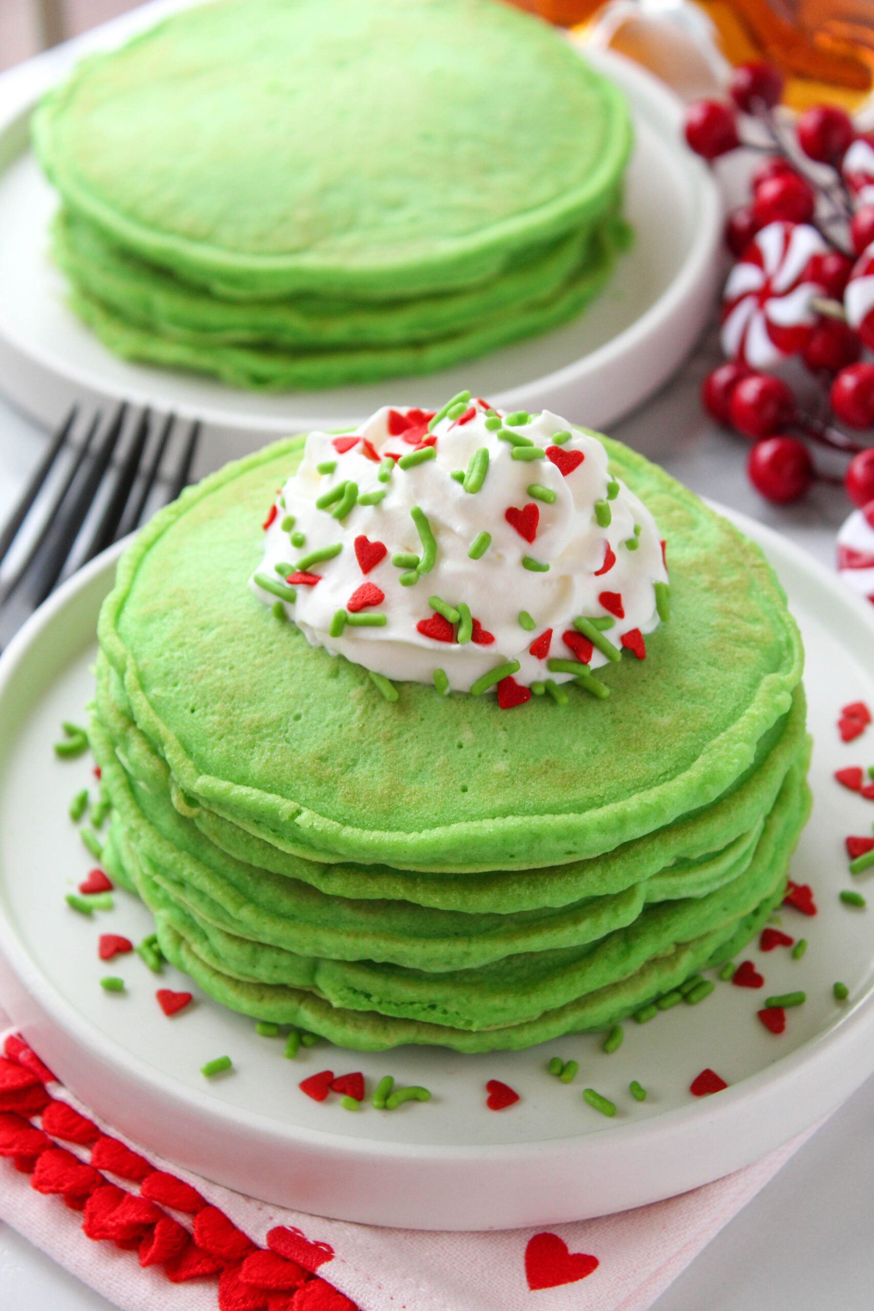 Grinch Pancakes